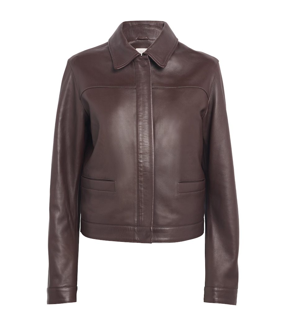 Ascot Leather Jacket BROWN Image 1