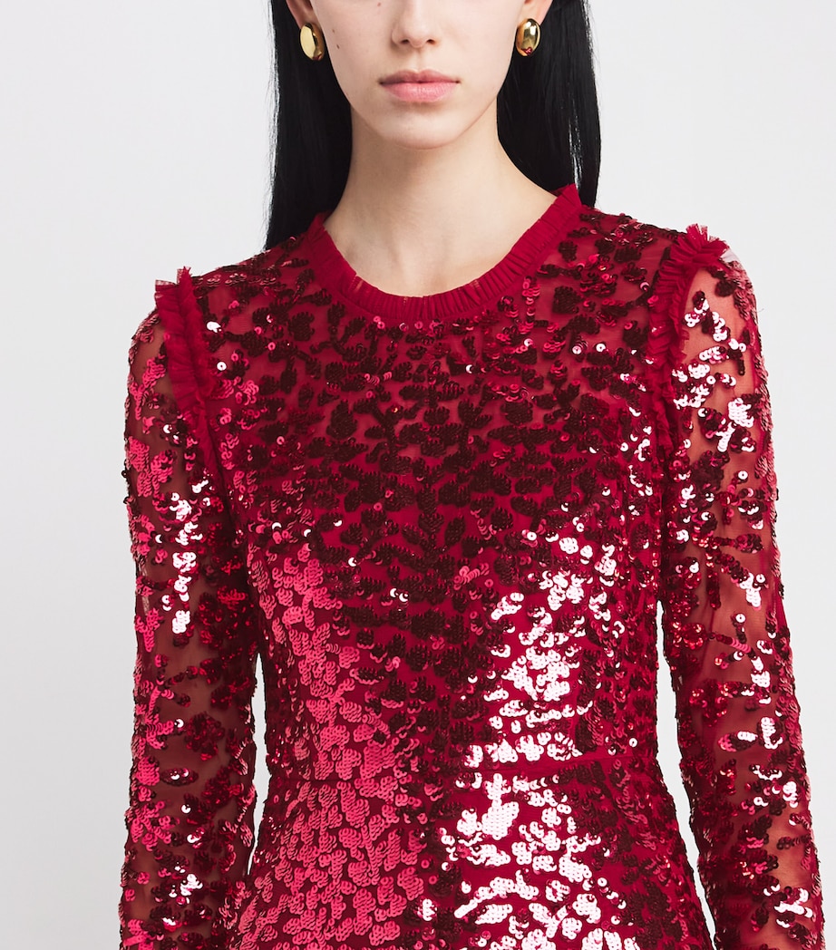 Embellished Rosanna Maxi Dress 77966618 RED Image 4