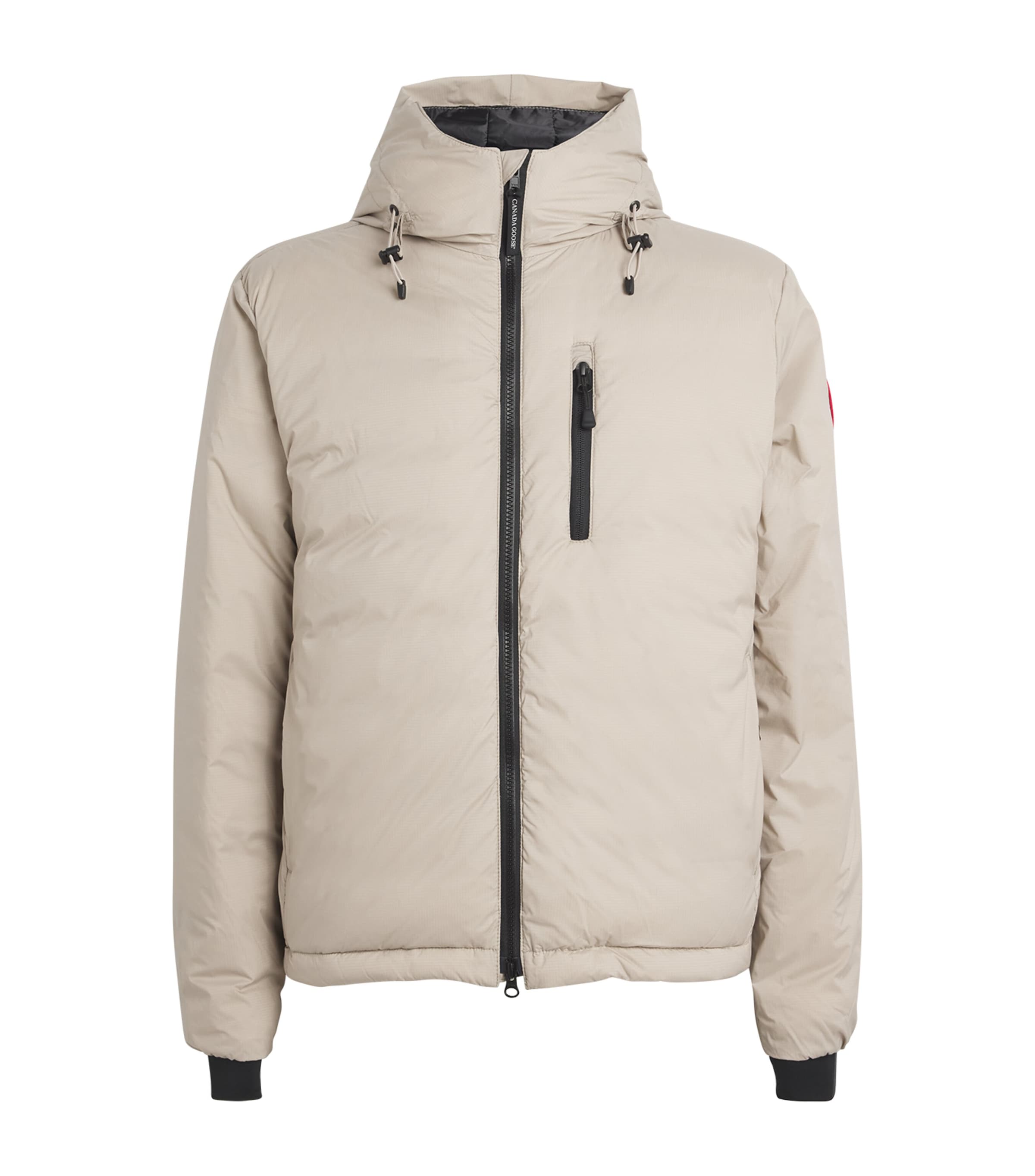 Canada Goose Lodge Hooded Jacket In Beige