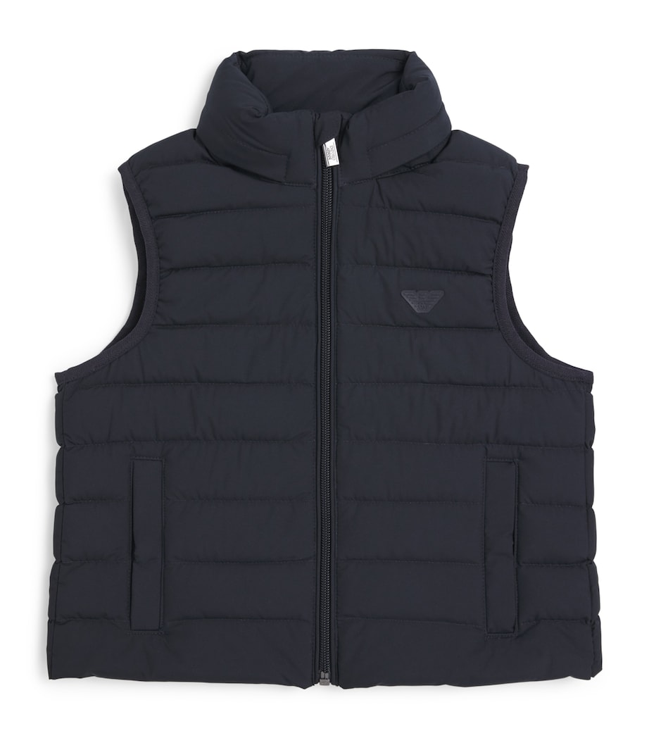Emporio Armani Kids Down-Padded Gilet (4-16 Years) Ico Blu Navy Ea Image 1