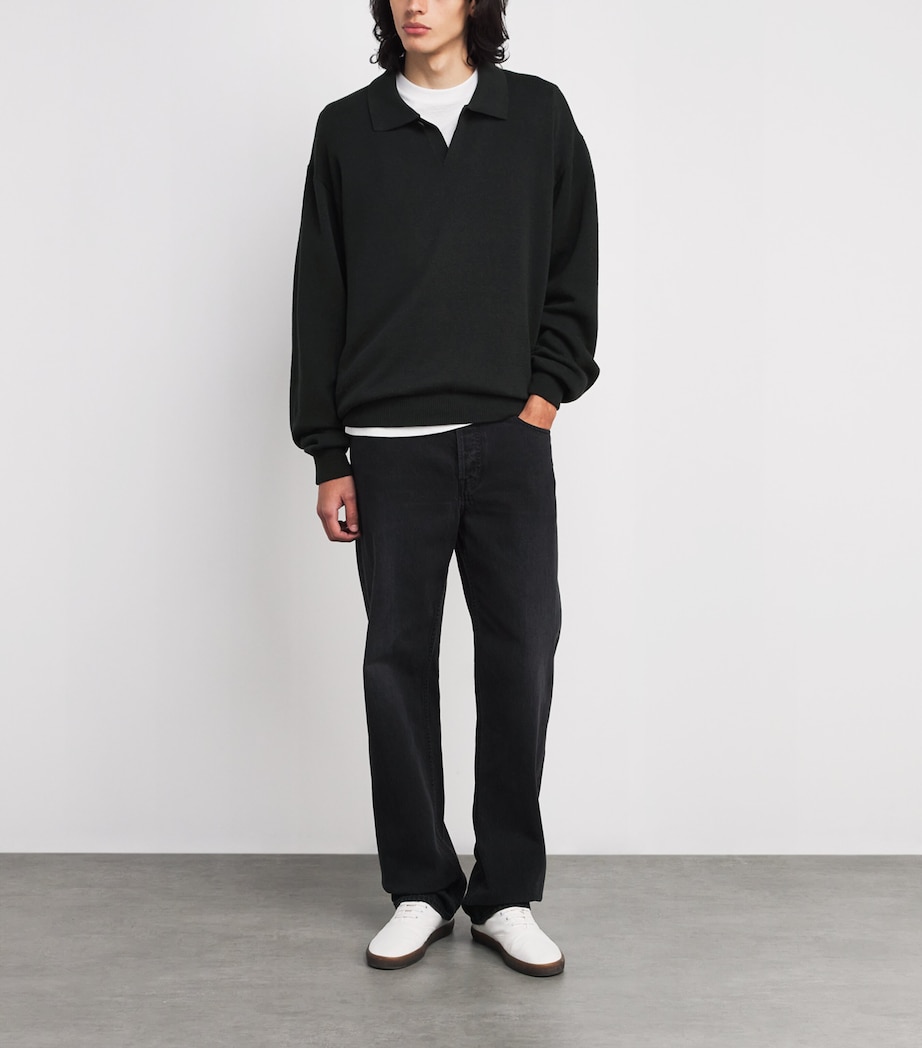 The Row Mens Kirin Cotton Sweater Faded Black Image 2