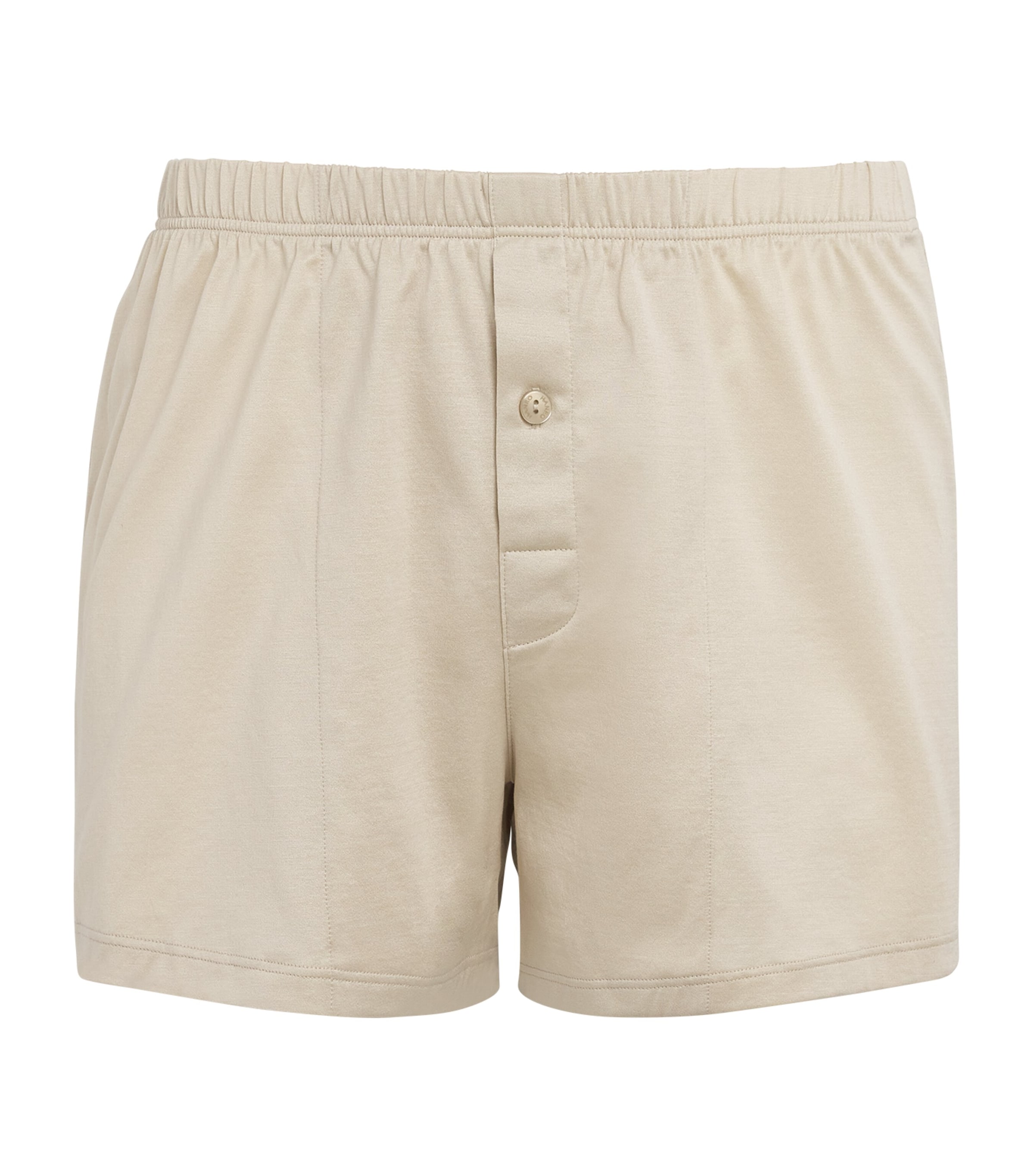 Hanro Mens Cotton Sporty Boxer Shorts Moon Image 1
