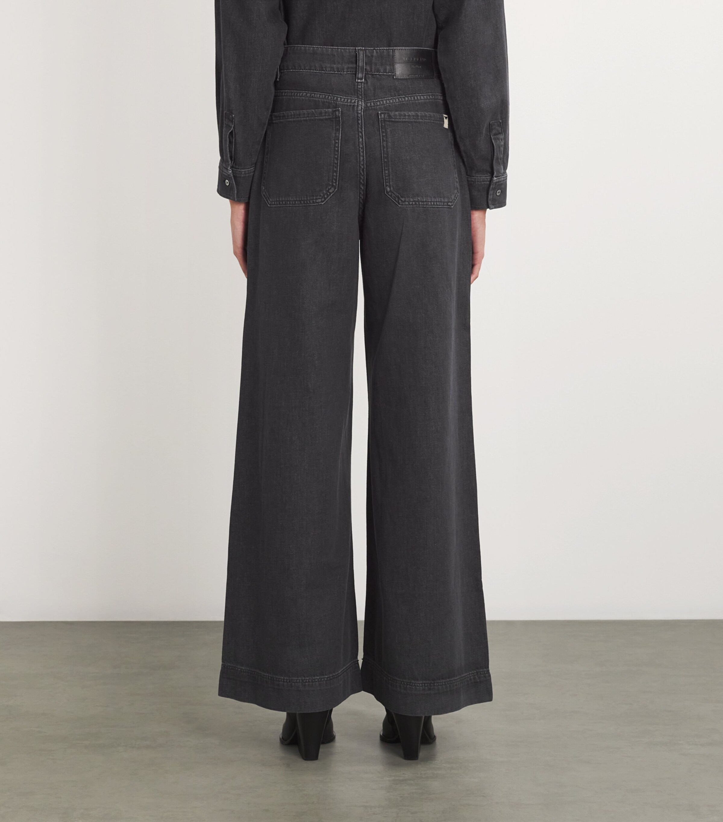 Wide-Leg Jeans BLACK Image 4