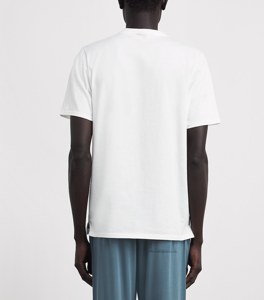 Homebody Mens Cotton T-Shirt White Image 5