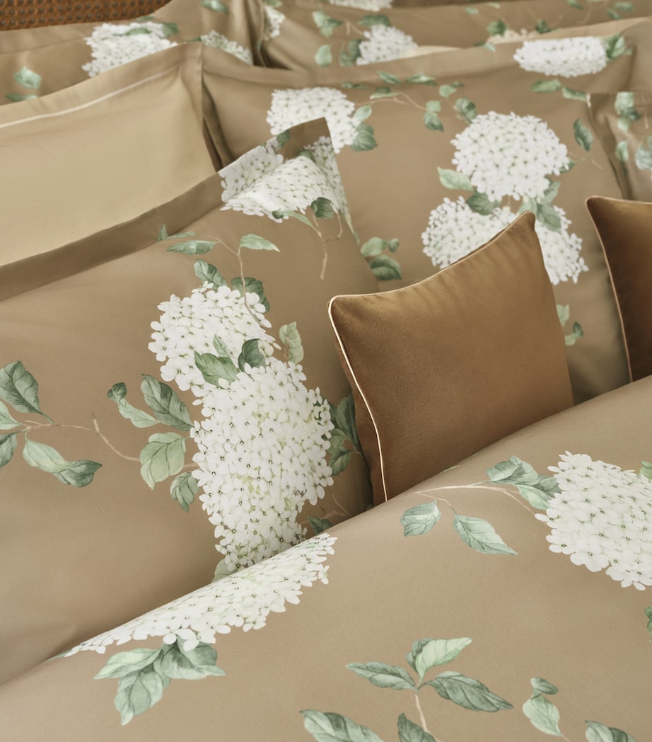 Schlossberg Satin Hortensia Super King Duvet Cover Set (260cm x 220cm) Miel Image 4