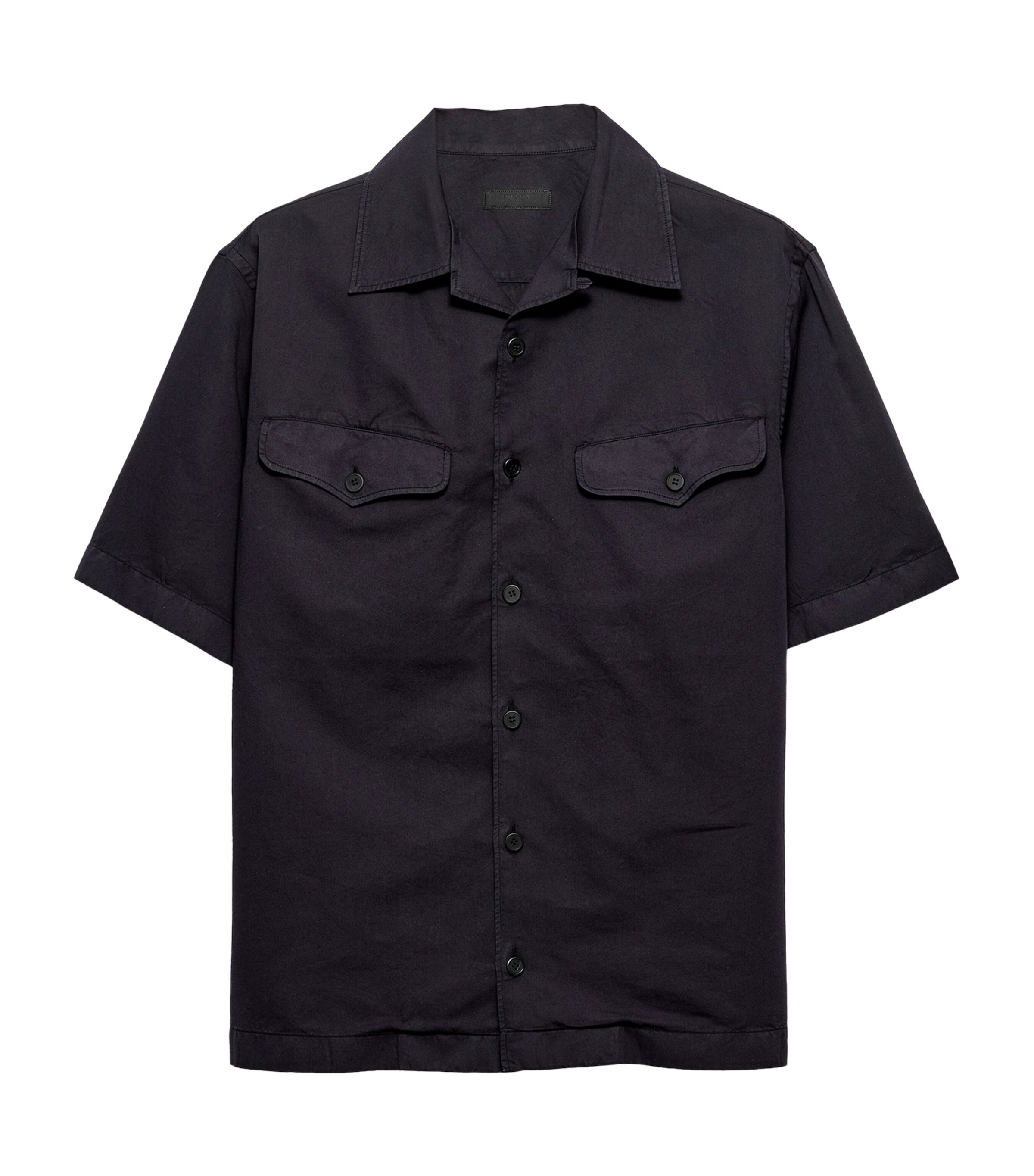 Prada Mens Cotton-Silk Bowling Shirt Image 1