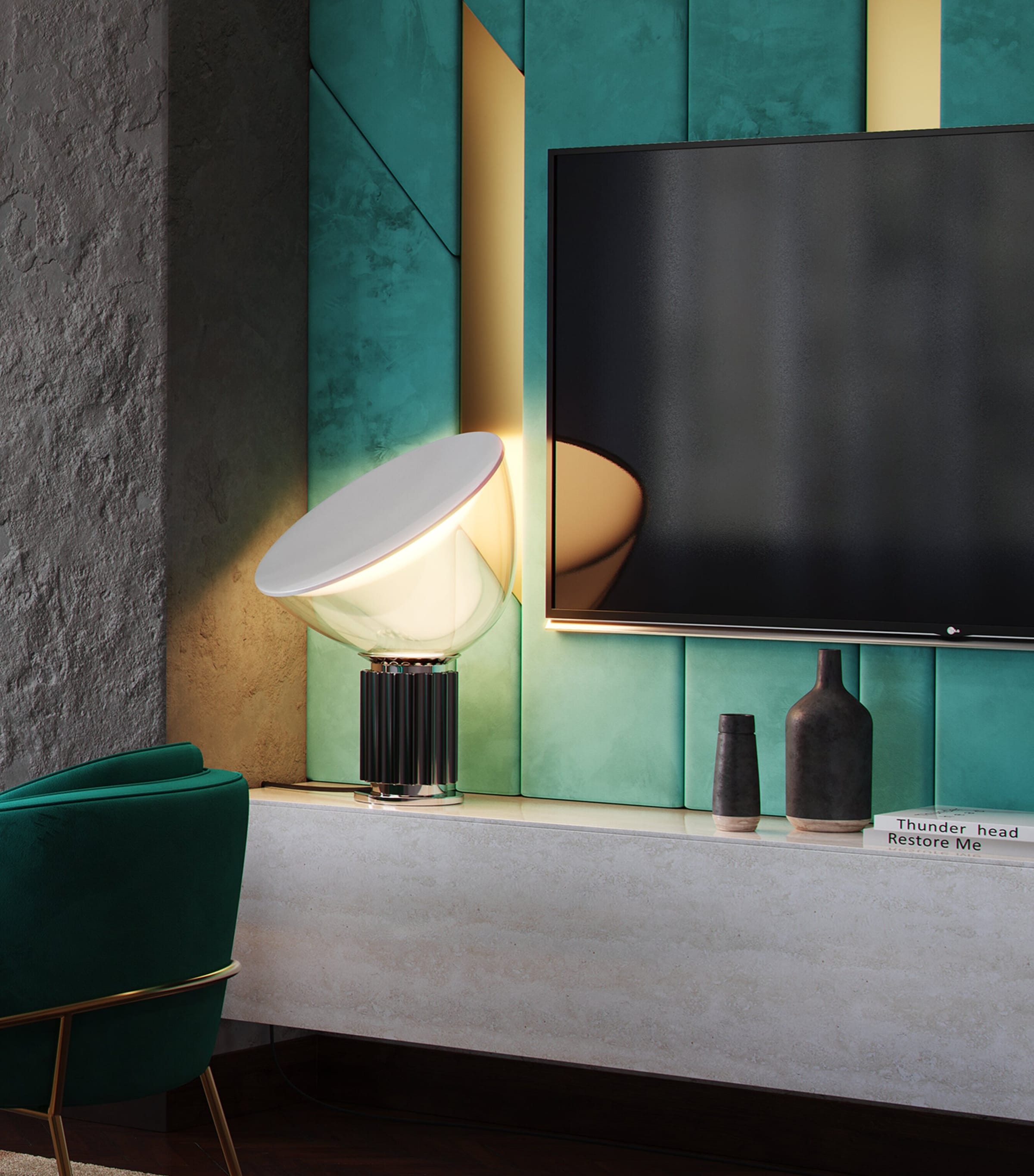 Flos Glass Taccia LED Table Lamp Image 8