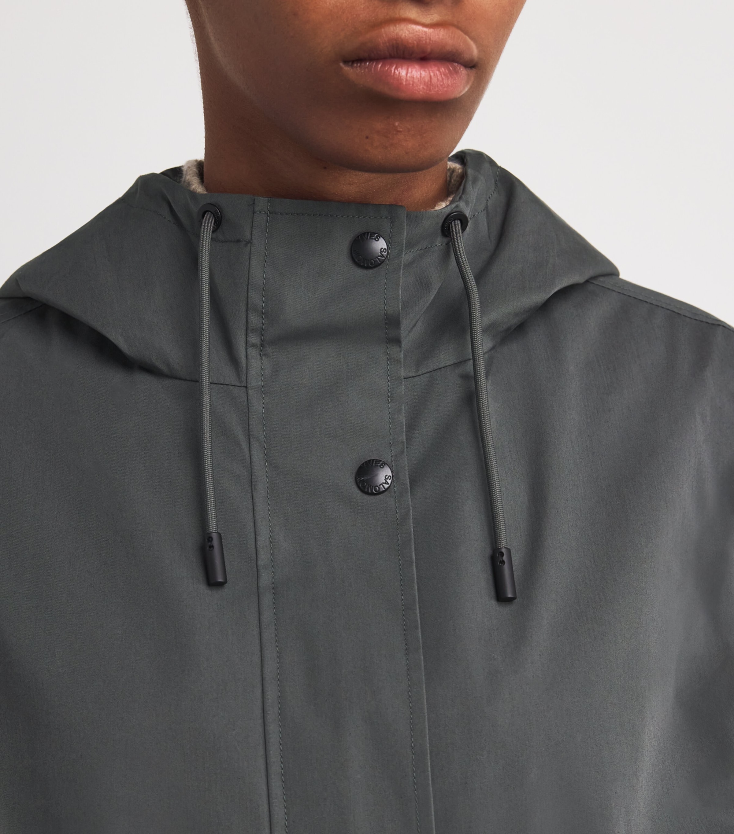 Waterproof Fur-Trim Parka Coat A2185 Image 7