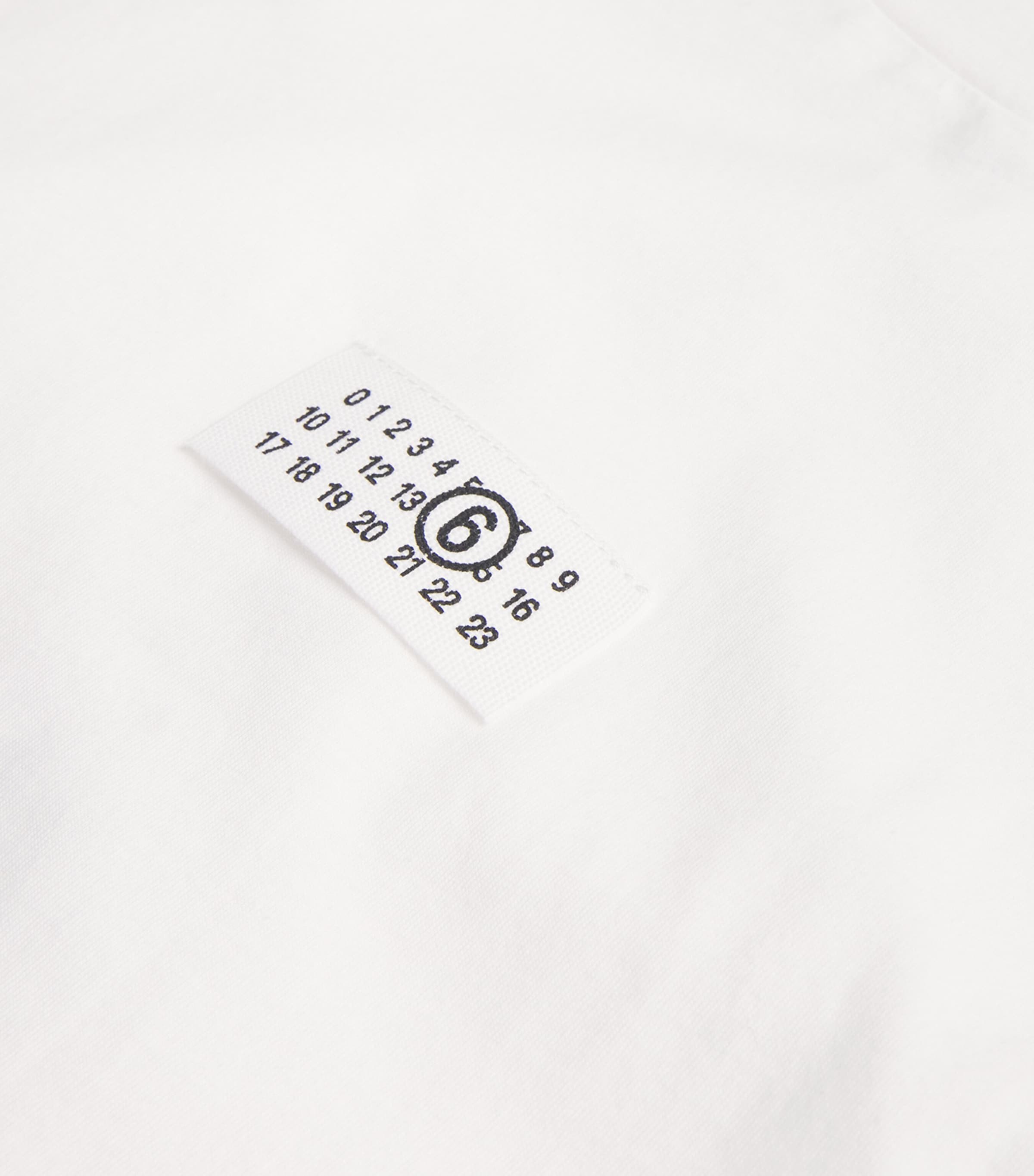 MM6 Maison Margiela White Cotton Numeric Tab T-Shirt | Harrods US