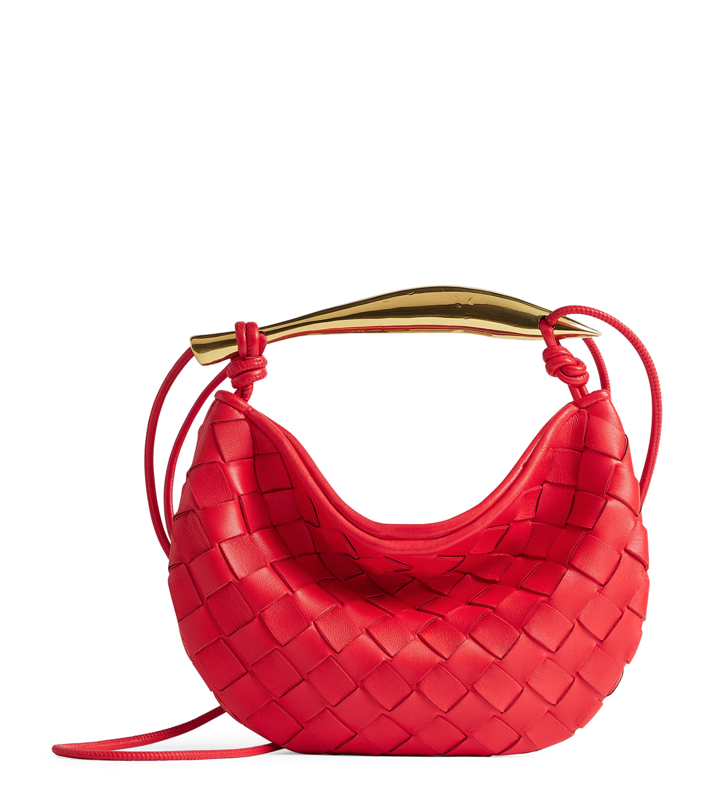 Bottega Veneta Mini Sardine Leather Crossbody Bag In Vernis