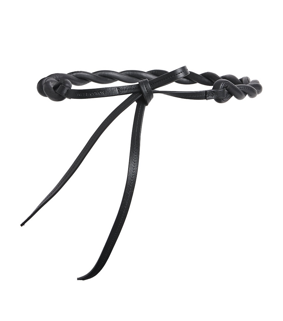 Leather Braided Belt C99 Image 1