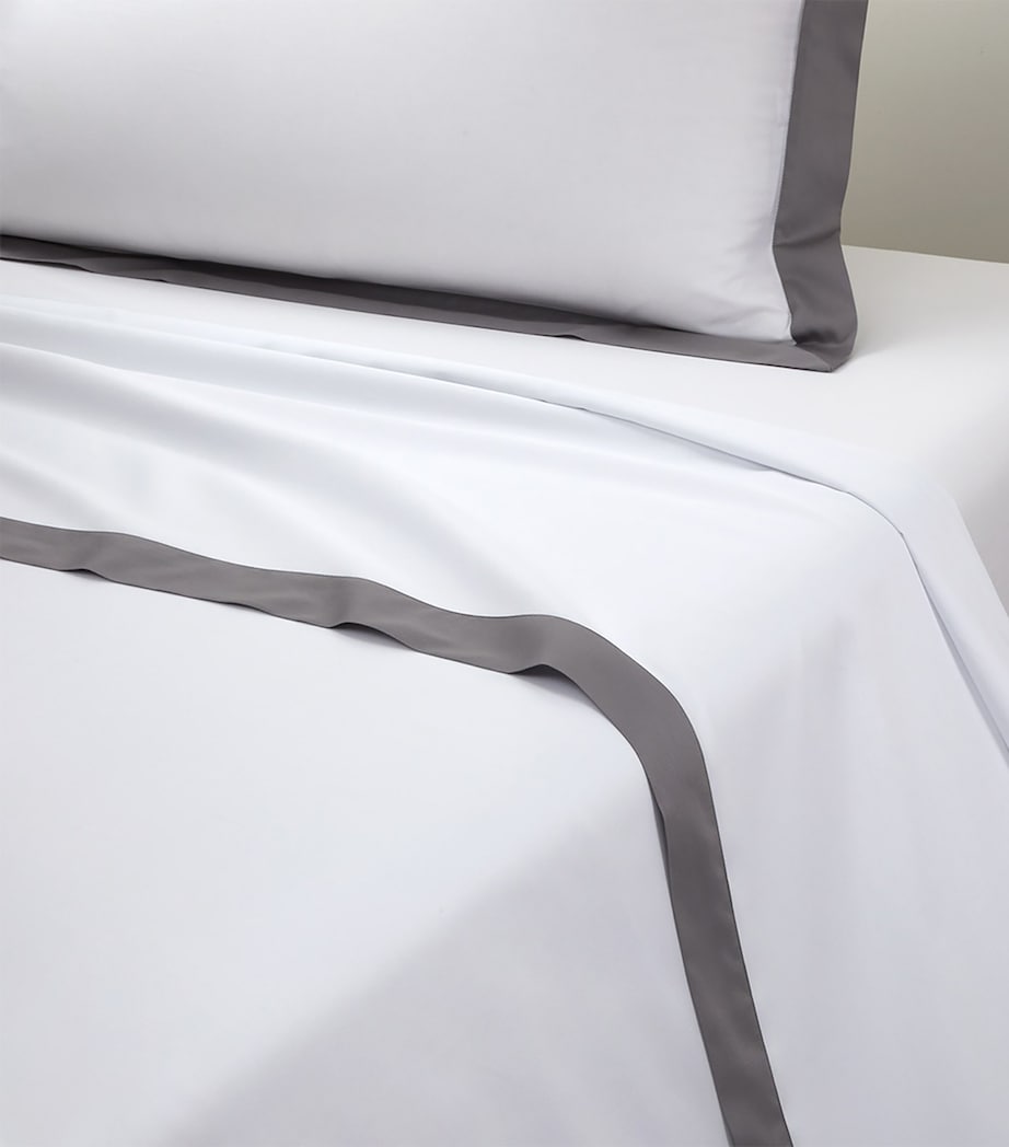 Linea Platine Double Flat Sheet (240cm x 295cm) PLATINE Image 2