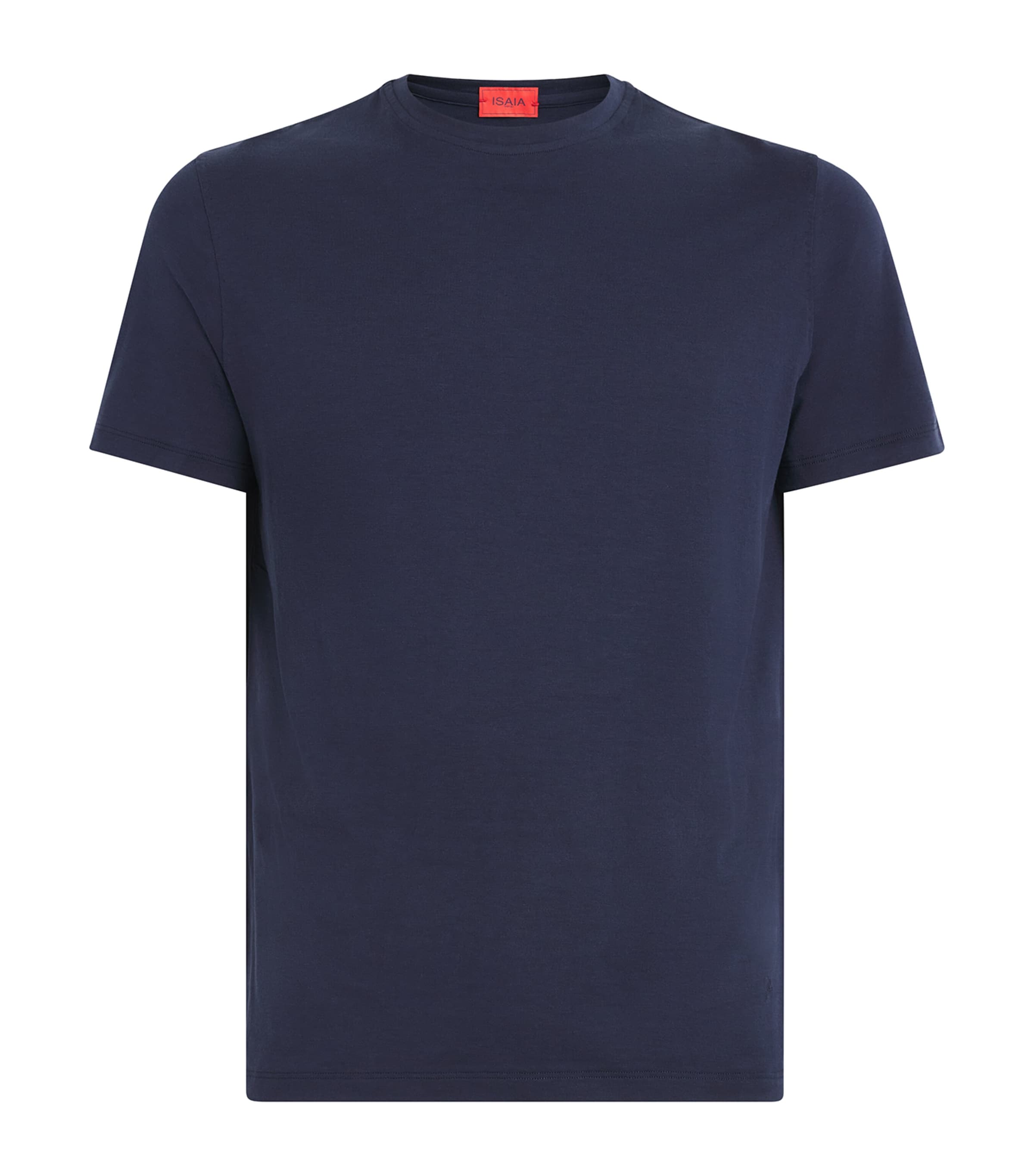 Isaia Man T-shirt Midnight Blue Size 3xl Cotton In Navy