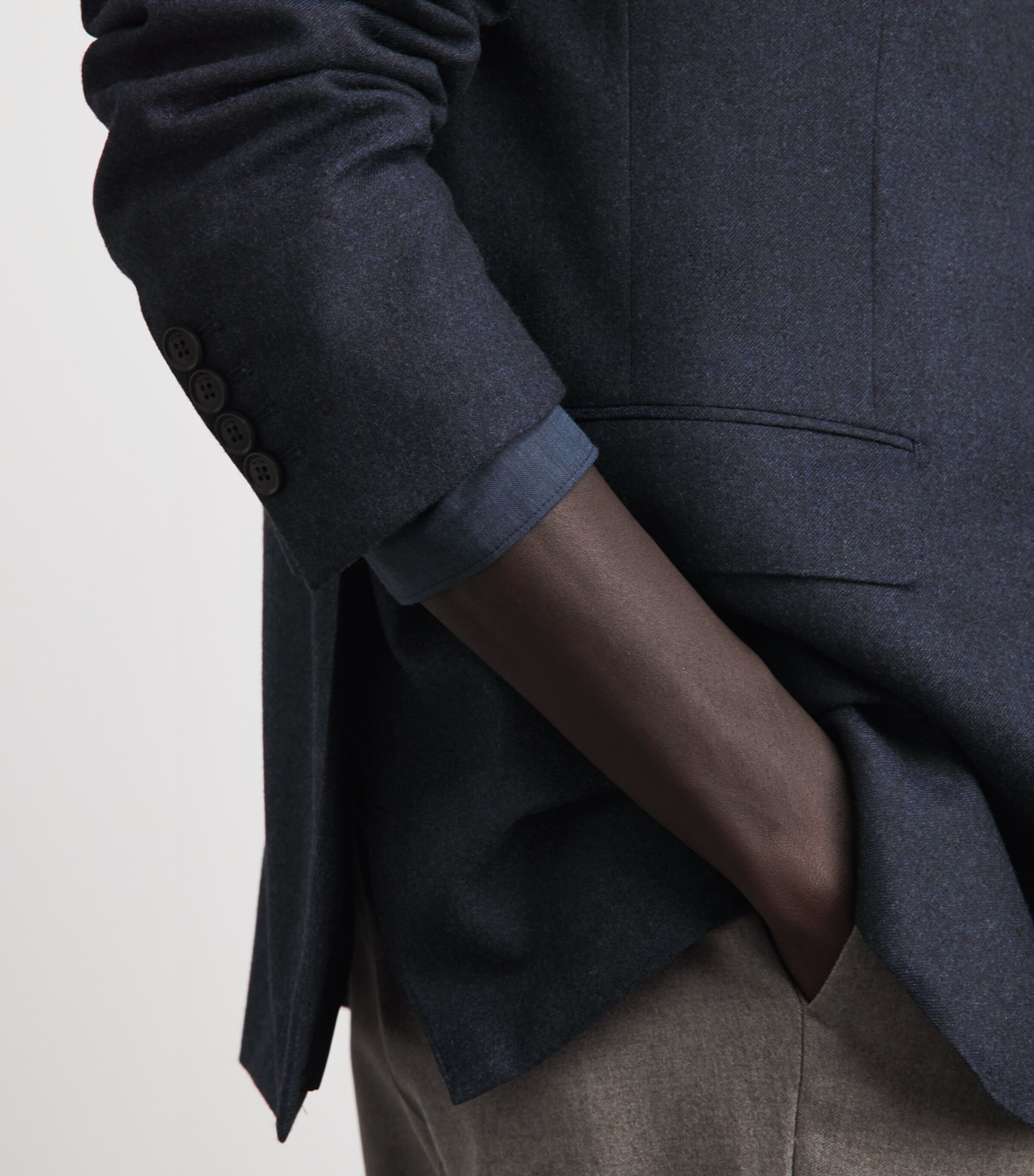 Pal Zileri Mens Wool Vincenza Blazer Blue Image 3