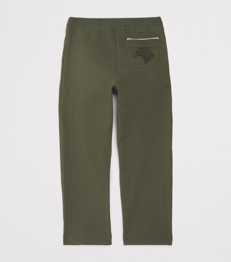 Stretch-Cotton Logo Sweatpants (4-16 Years) 3325DARK GREEN Image 2