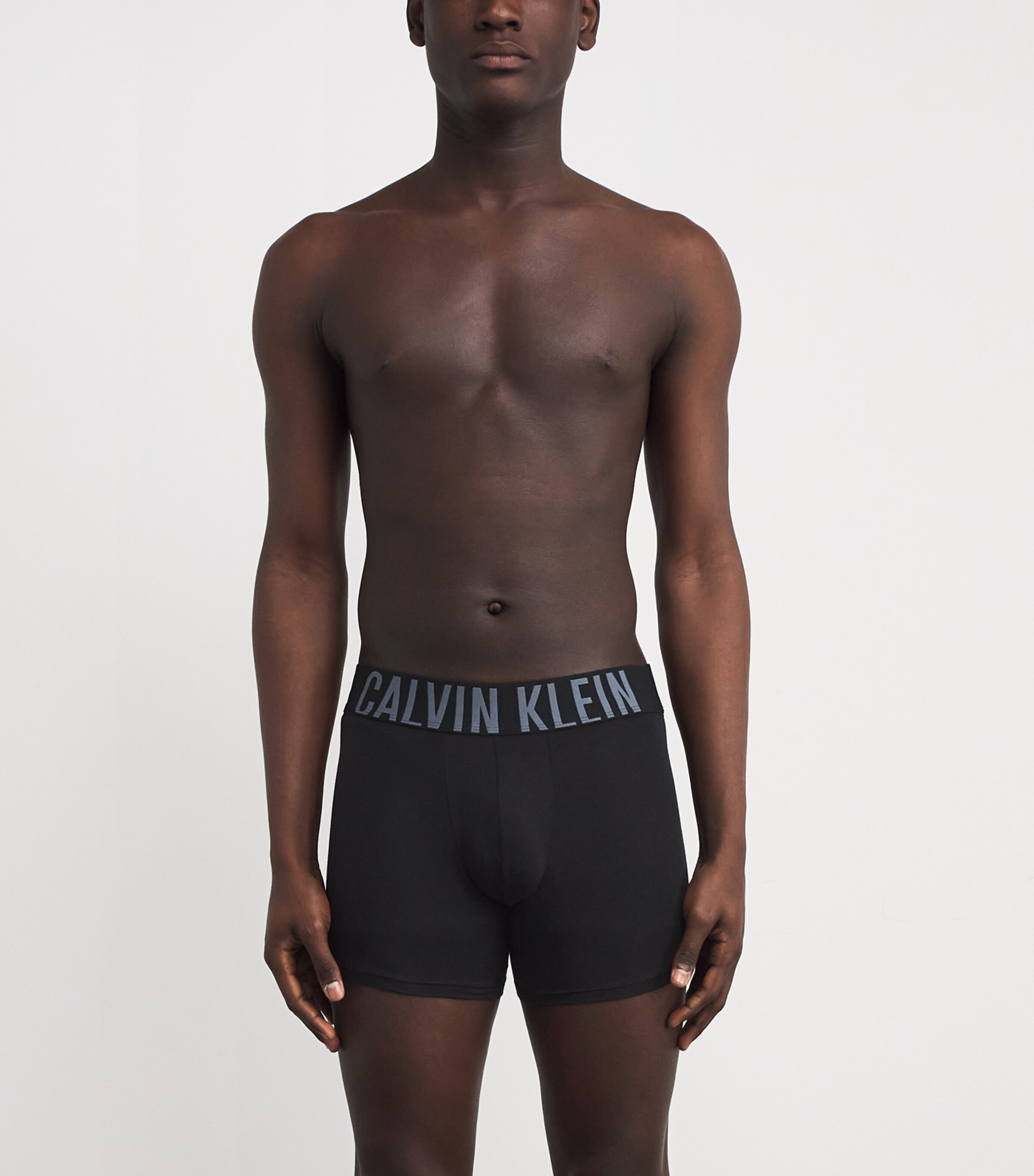 Calvin Klein Mens Cotton Intense Power Boxer Briefs (Pack of 3) Black Bodies W/ Turb Image 2