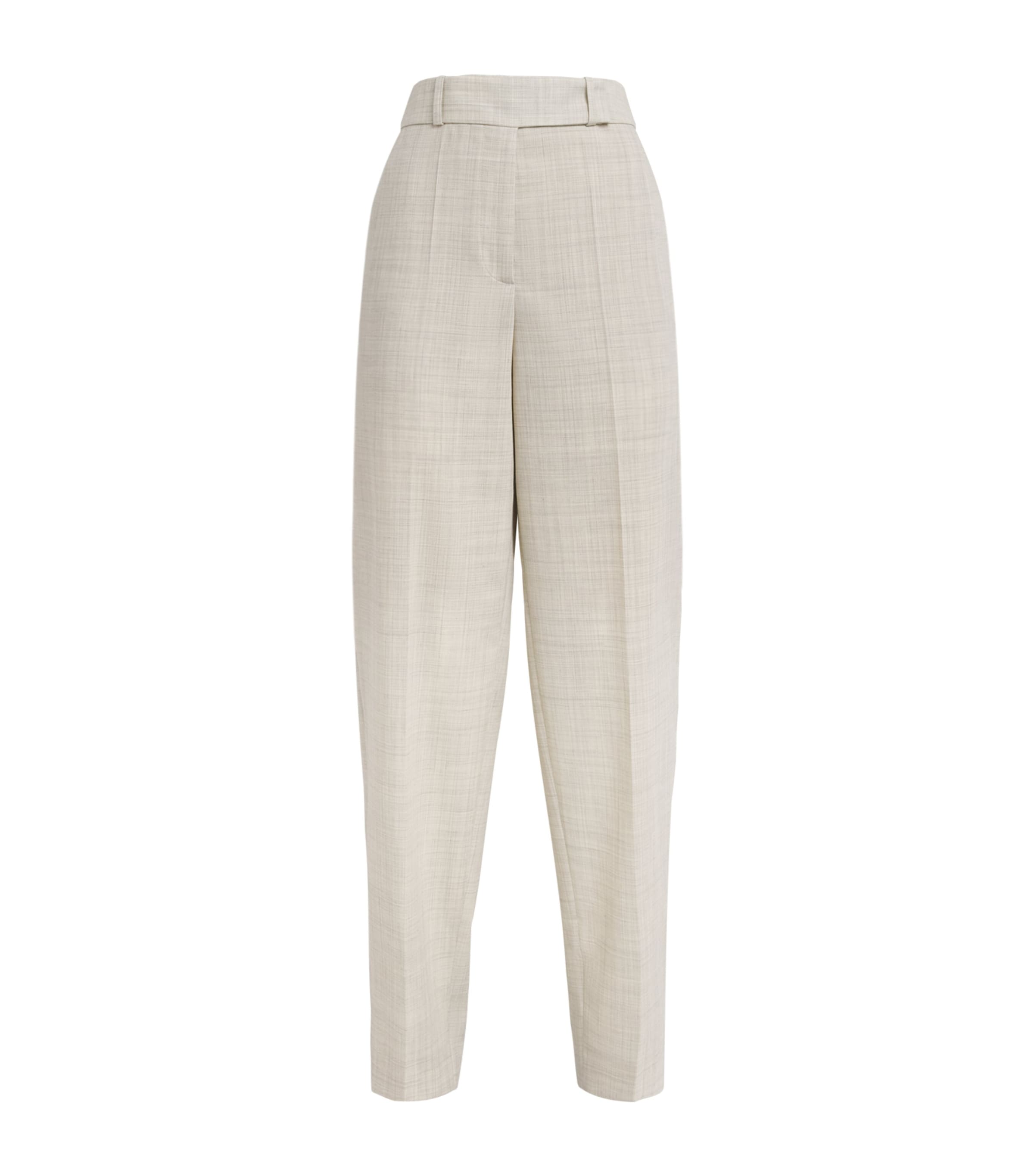 Joseph Womens Wool Zen Trousers Marble Melange Image 1