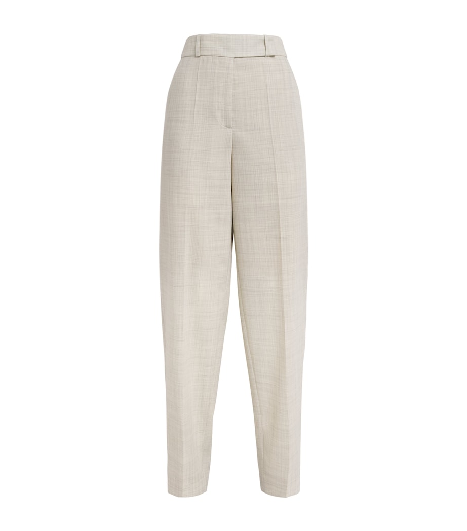 Joseph Womens Wool Zen Trousers Marble Melange Image 1
