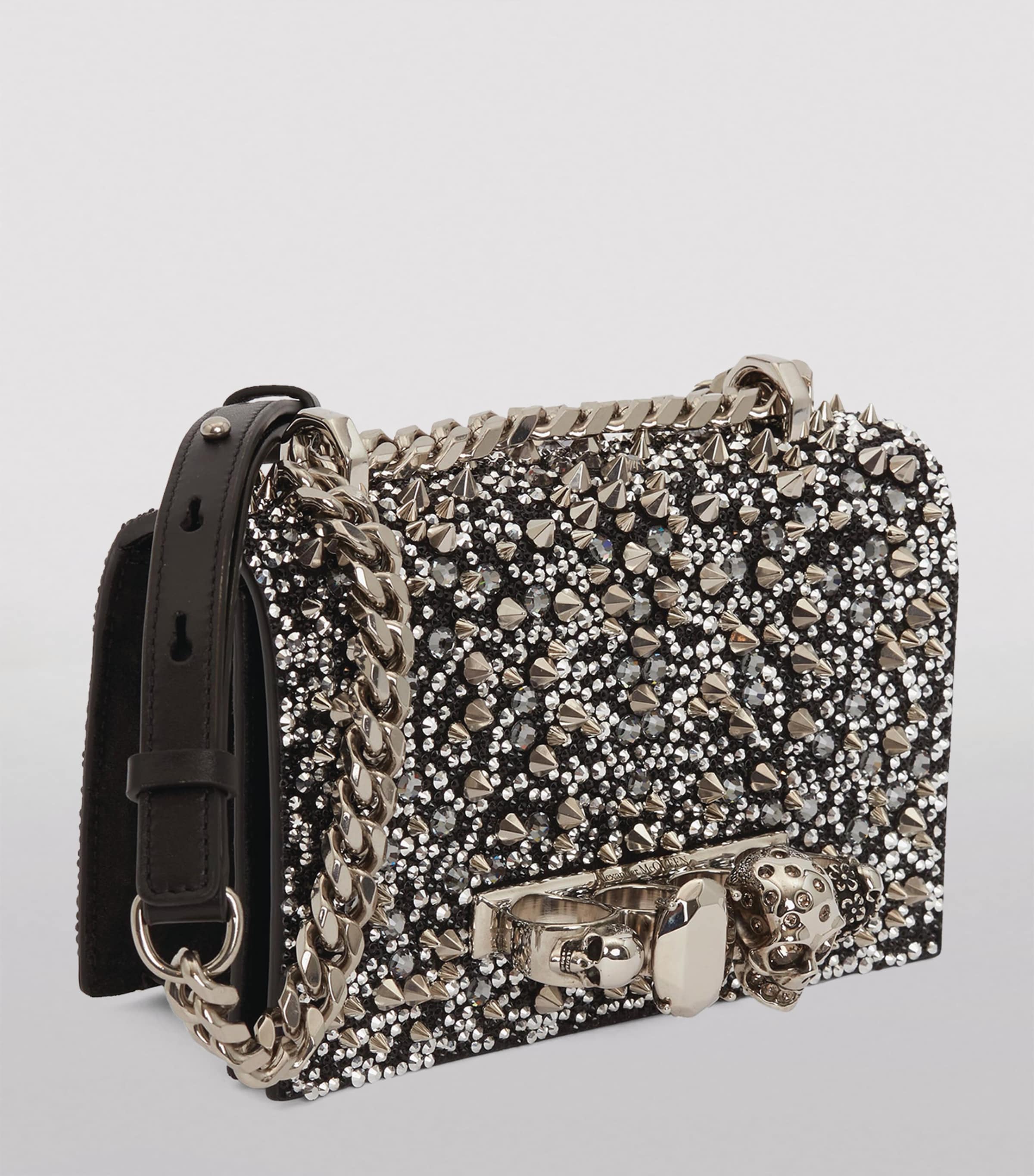 Mini Leather Jewelled Satchel 1000 Image 3