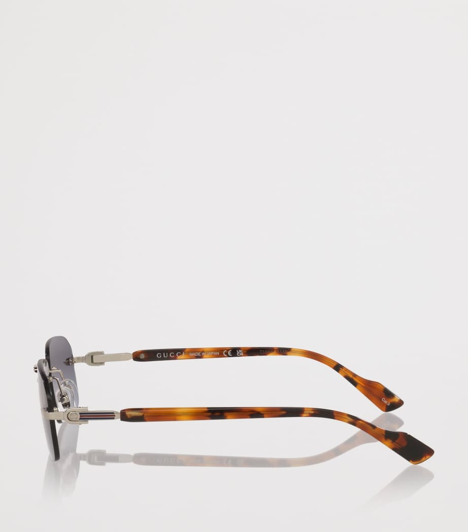 Rectangle Sunglasses 4100B2 Image 3