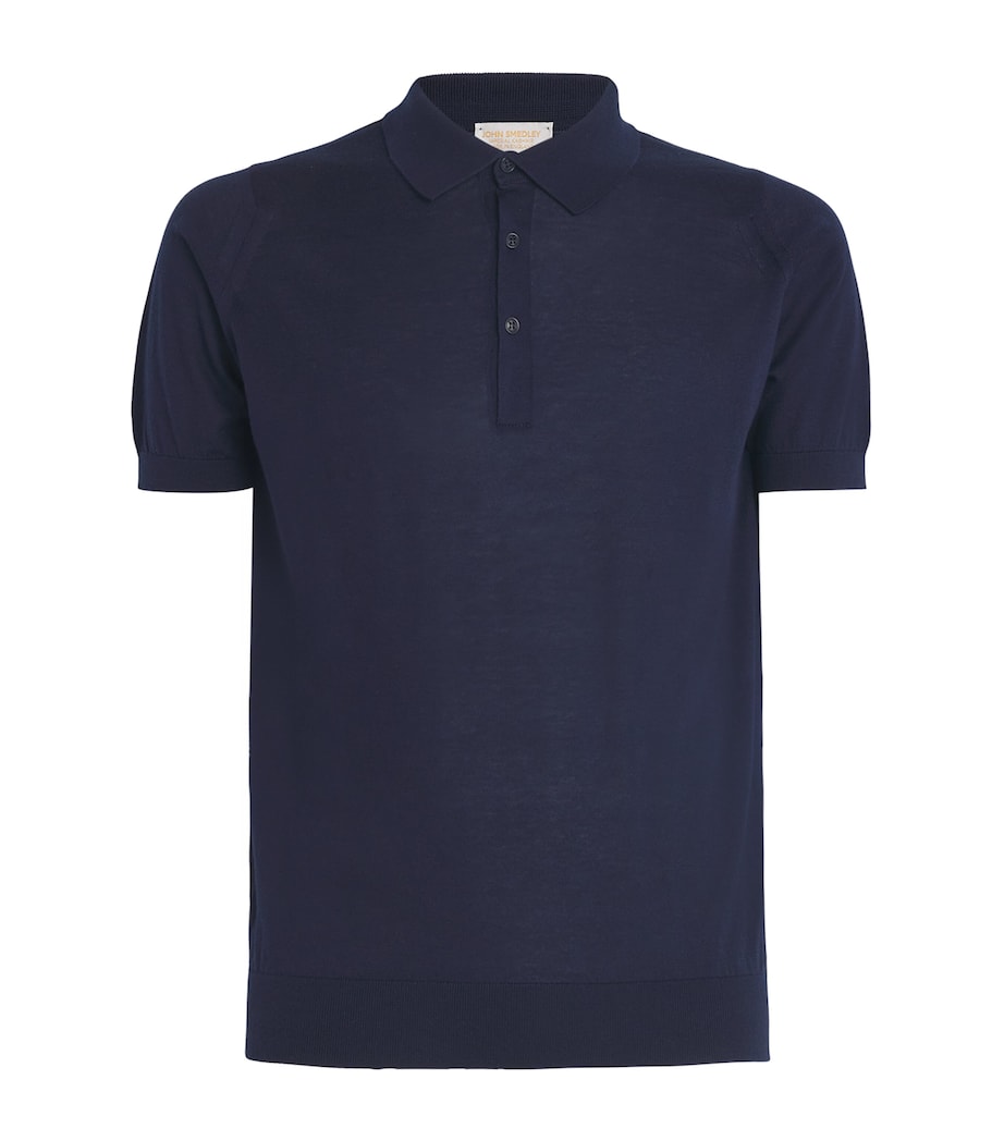 Cotton-Cashmere Elias Polo Shirt ECLIPSE Image 1
