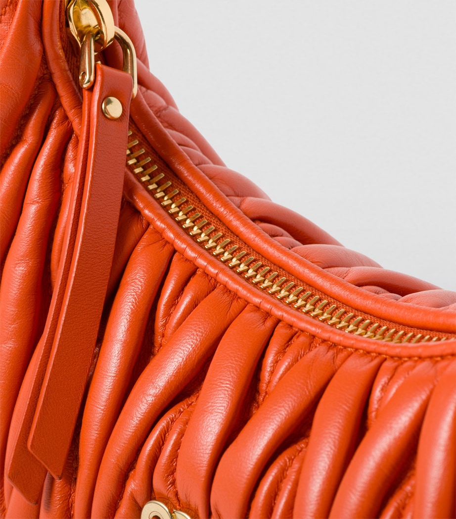 Small Matelassé Leather Wander Top-Handle Bag F0049 Image 5