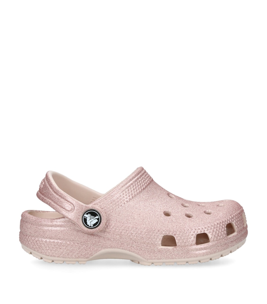 CROCS KIDS Classic Glitter Clogs Pink Image 1