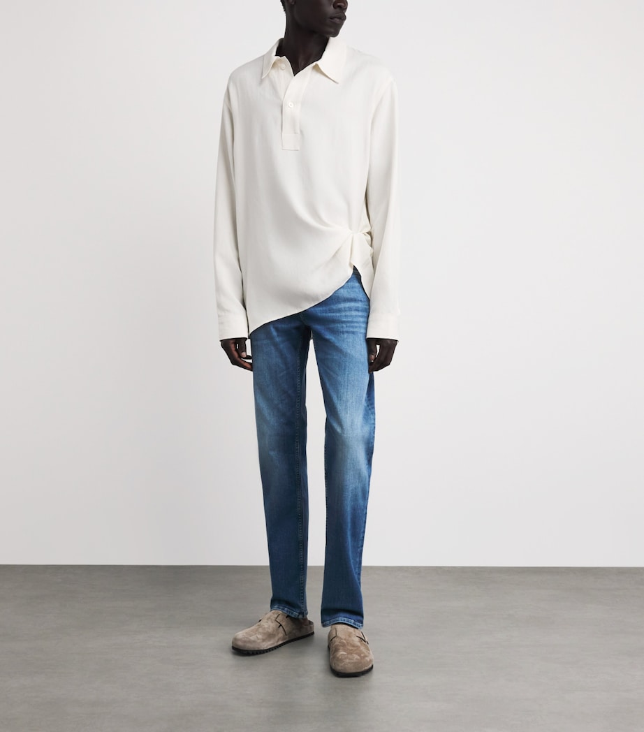 7 For All Mankind Mens Slimmy Jeans Light Blue Image 2