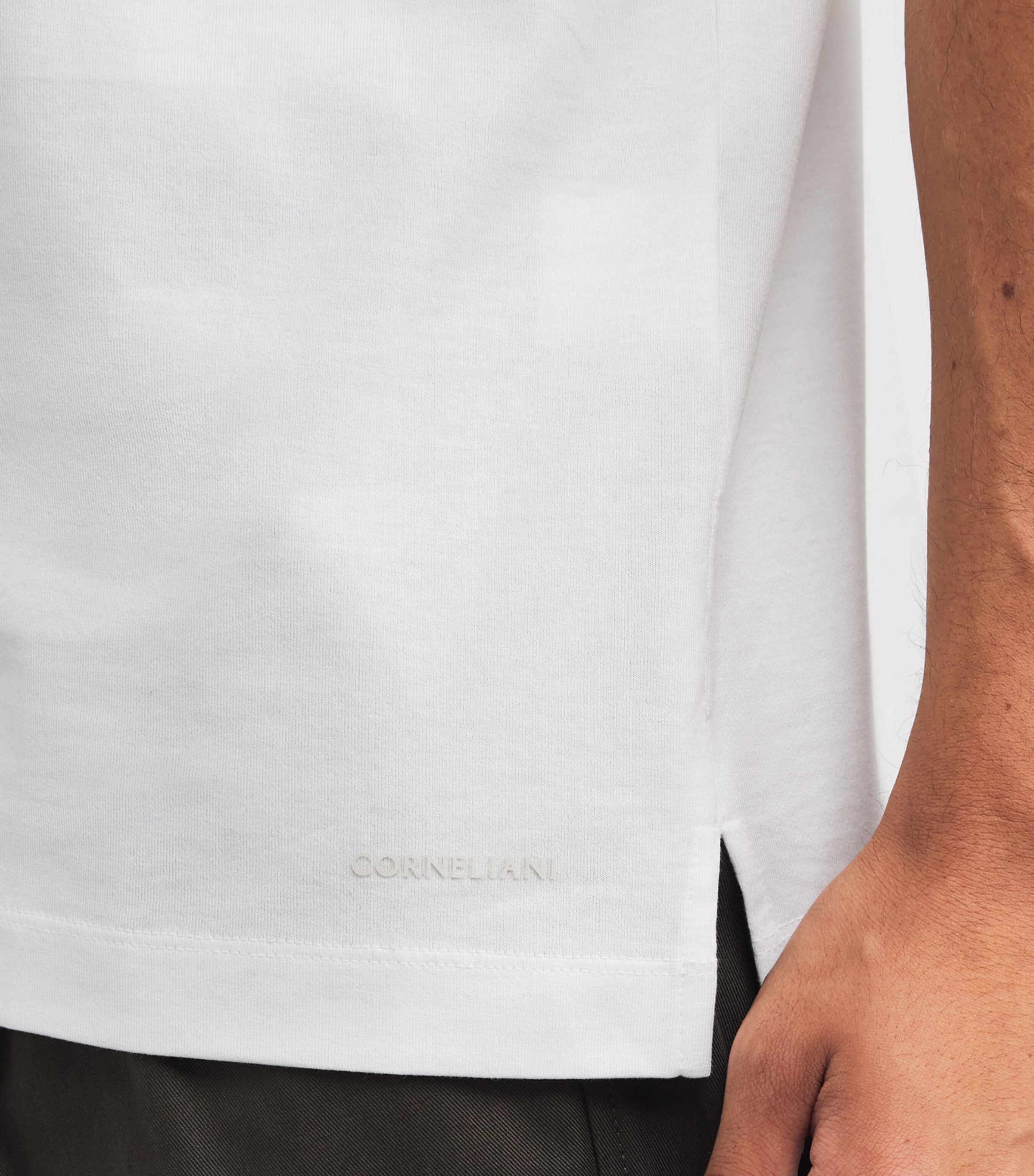 Cotton Short-Sleeve T-Shirt 028 OPTICAL WHITE Image 6
