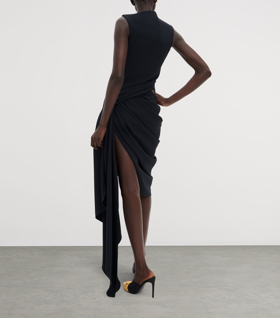 Schiaparelli Trompe-l'Oeil Heeled Mules 105 Black Image 3