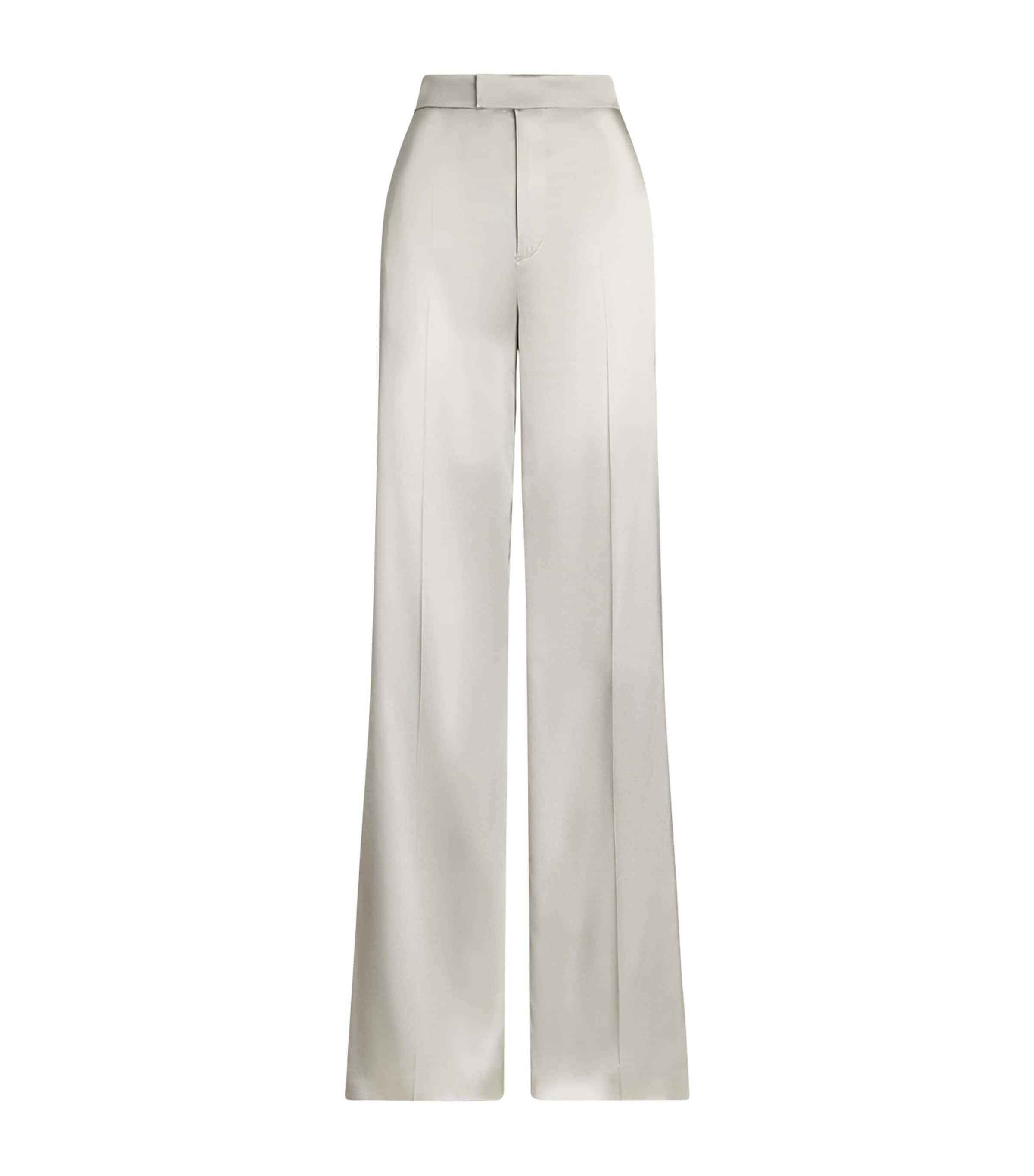 Ralph Lauren Satin Wide-leg Trousers