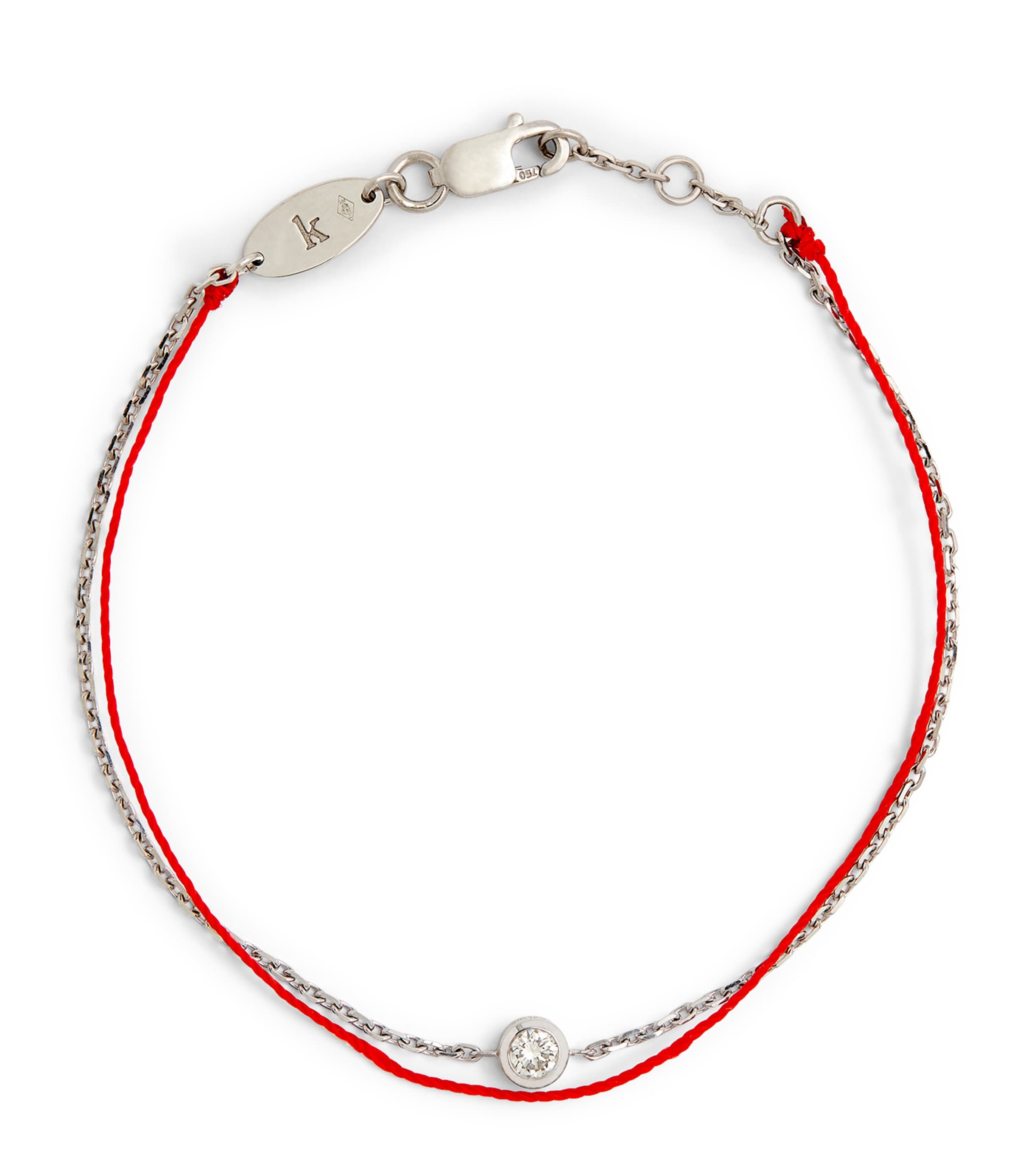 Redline White Gold Pure Duo Bracelet In Red