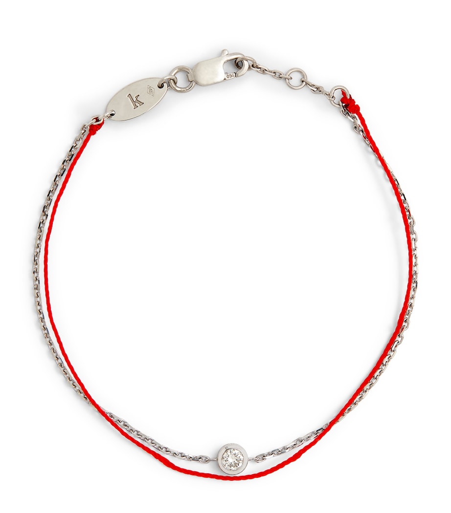 White Gold Pure Duo Bracelet RED Image 1