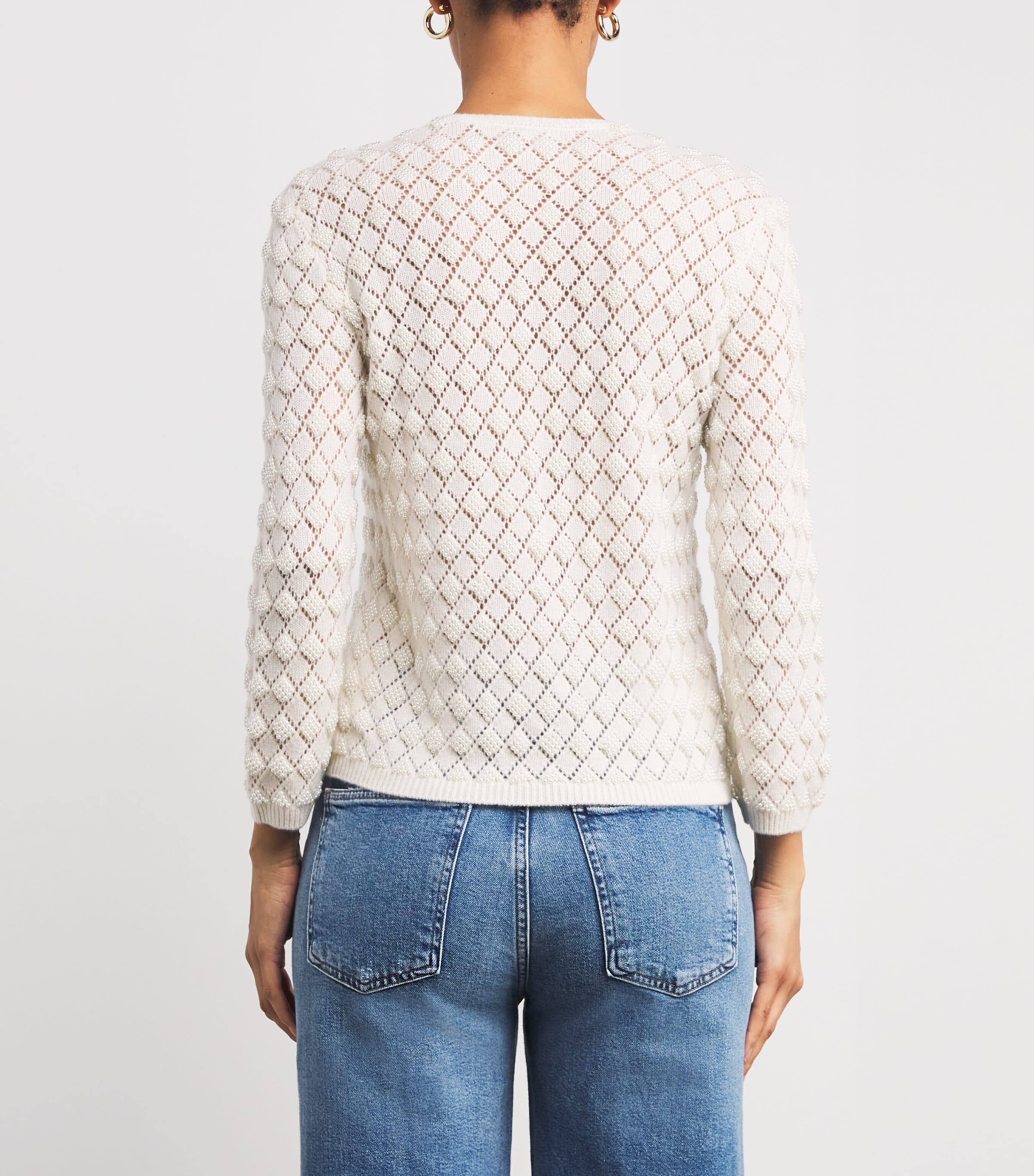 Cashmere The Pearl Sweater CREAM Image 4