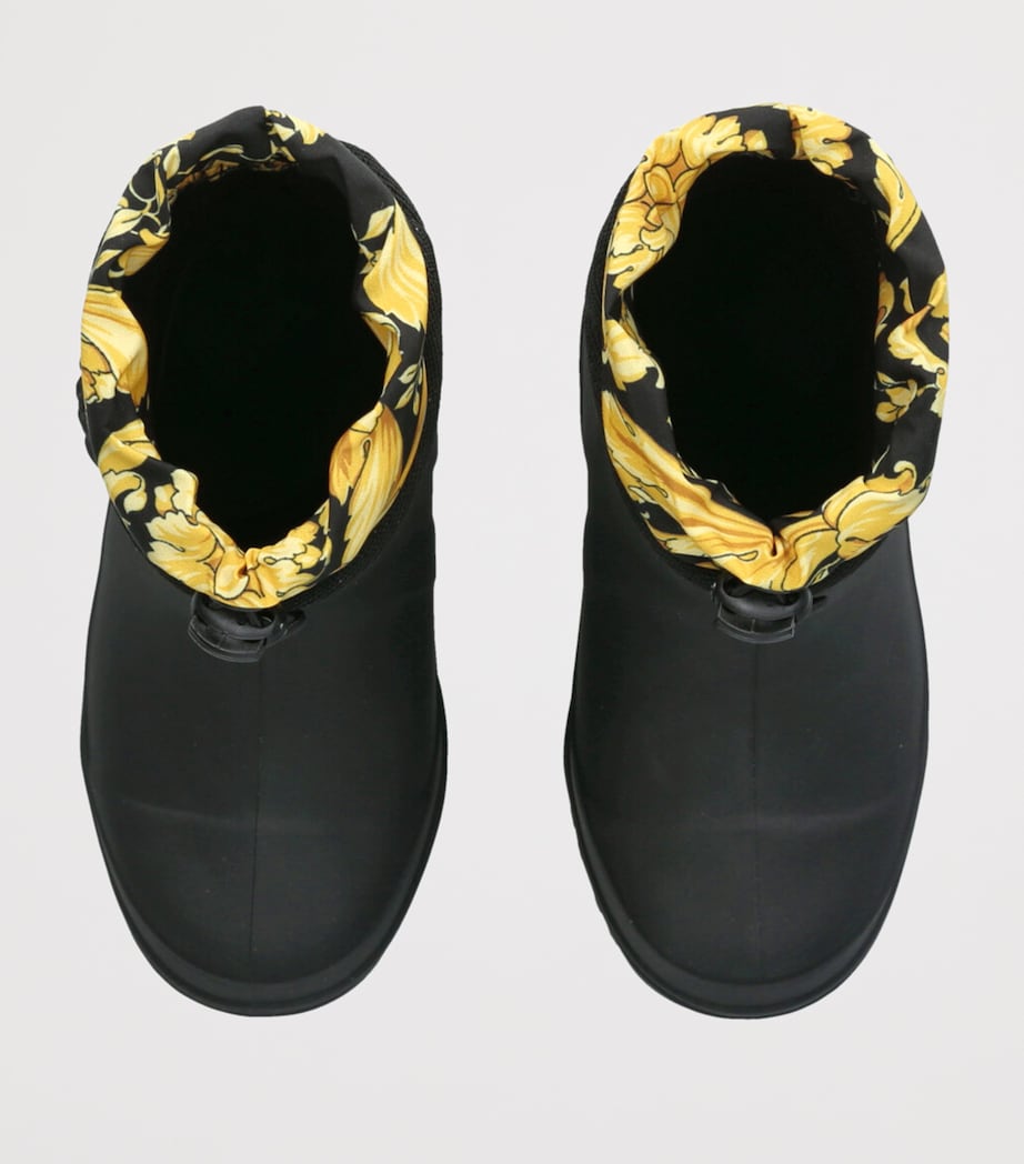 Leather Greca Boots BLACK/COMB Image 4