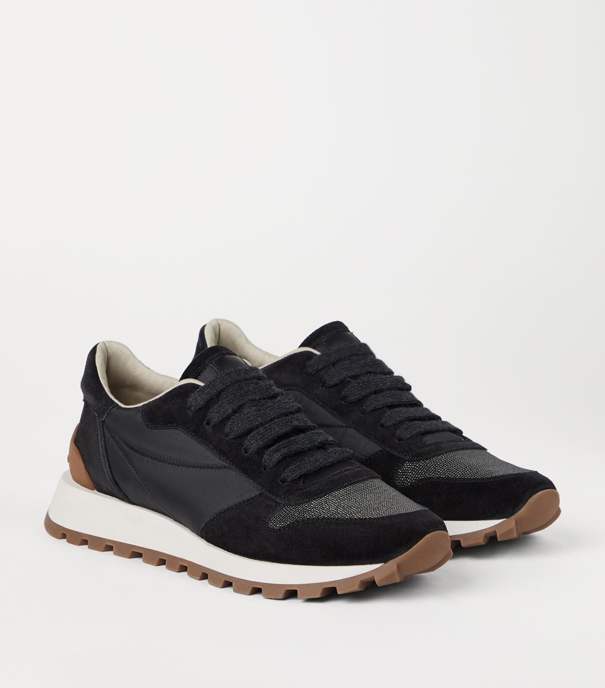 Suede Technical Running Sneakers C101 Image 5