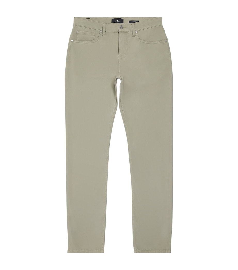 Slimmy Luxe Performance Stretch Sateen Jeans GREEN Image 1