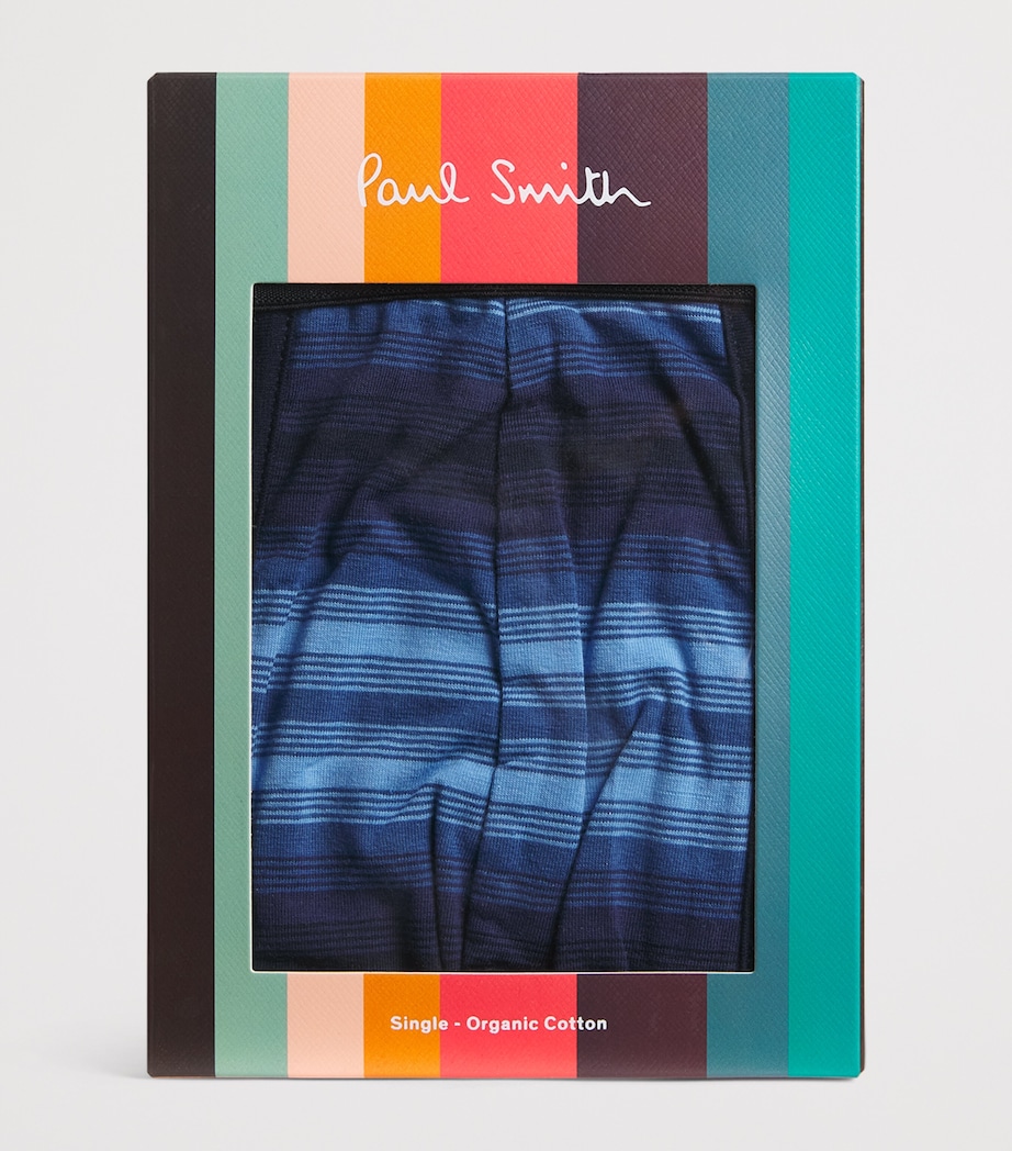 Organic Cotton Stripe Trunks 47 BLUE Image 4