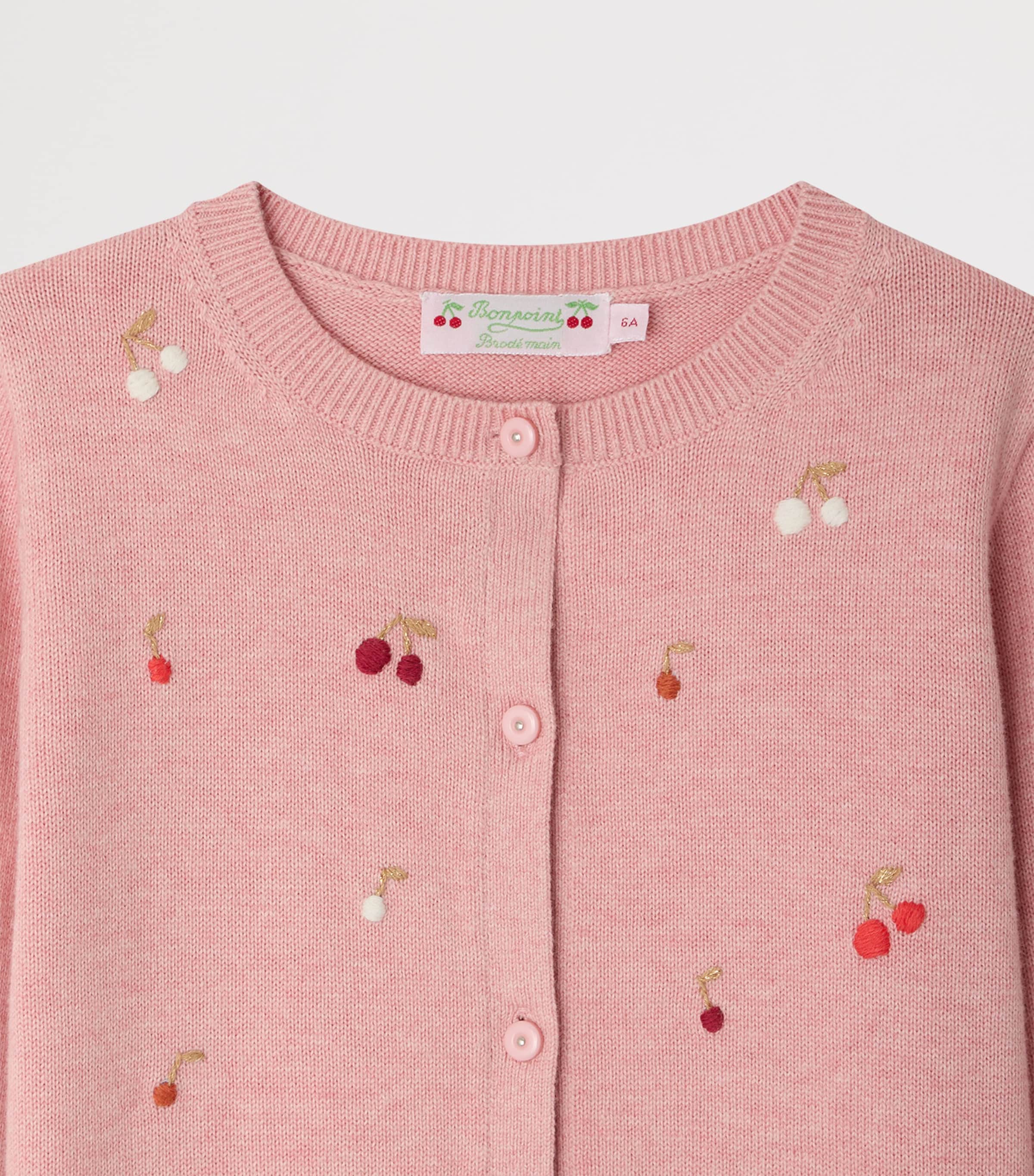 Bonpoint Pink Cotton Lilith Cardigan (10-14 Years) | Harrods US