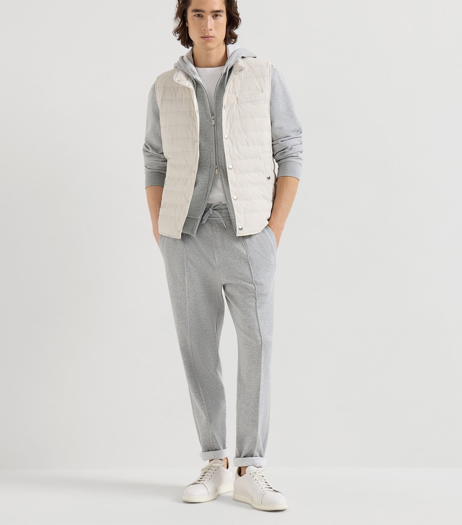 Brunello Cucinelli Mens Bonded Taffeta Down Gilet Image 2