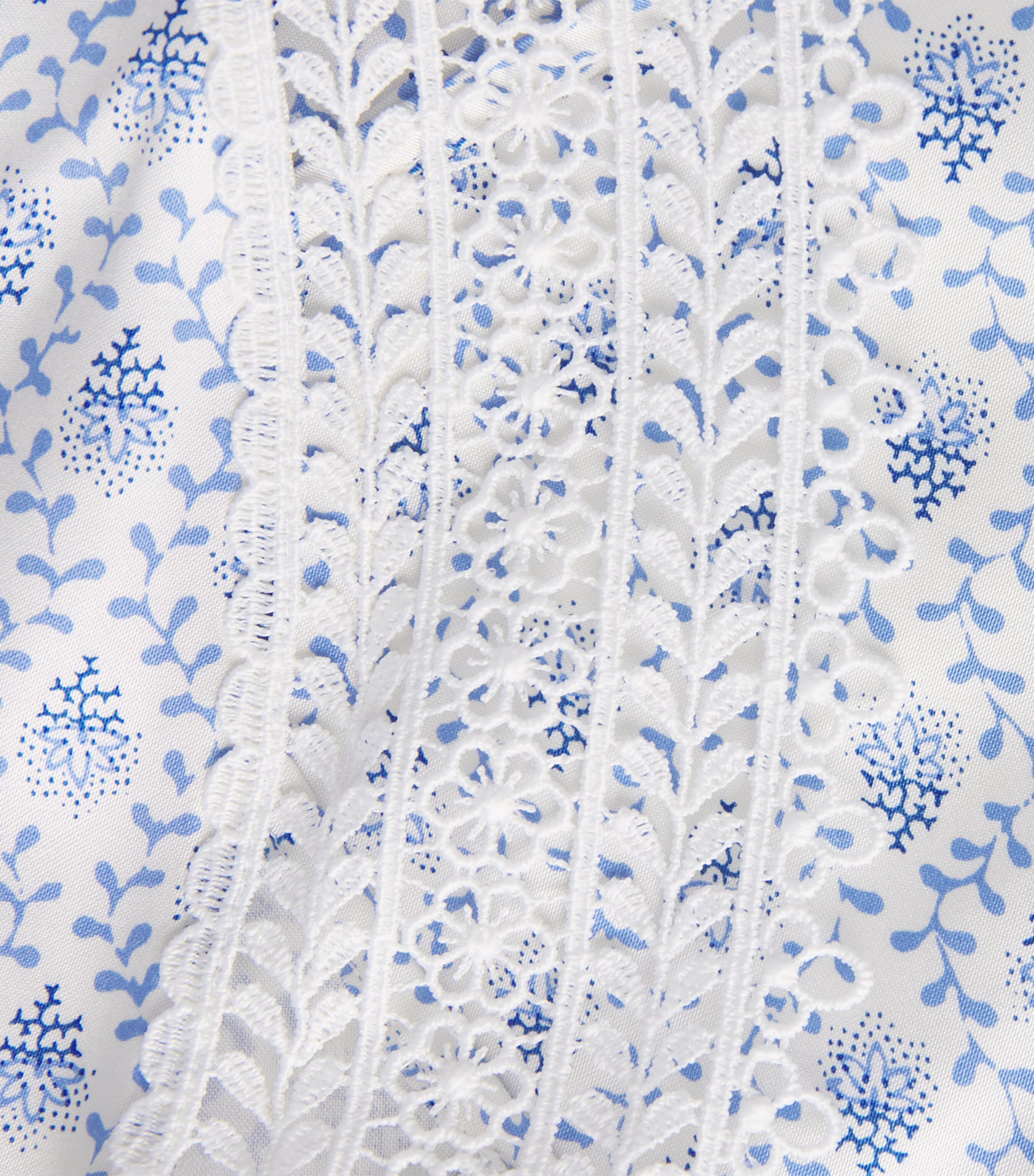 Claudie Pierlot Womens Lace-Trim Top Light Print Image 6