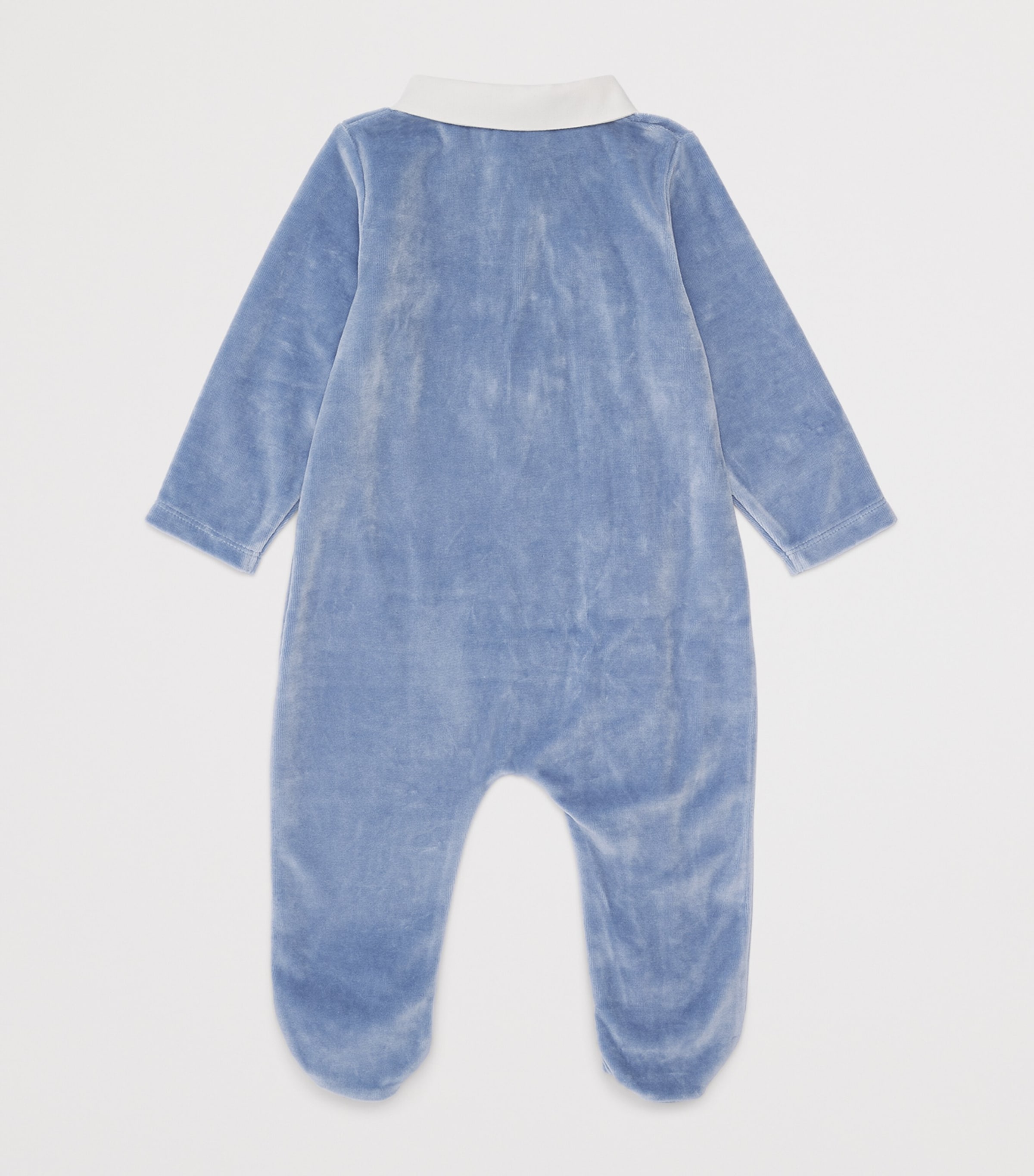 Patachou Embroidered Bear All-In-One (0-24 Months) Indigo Image 2