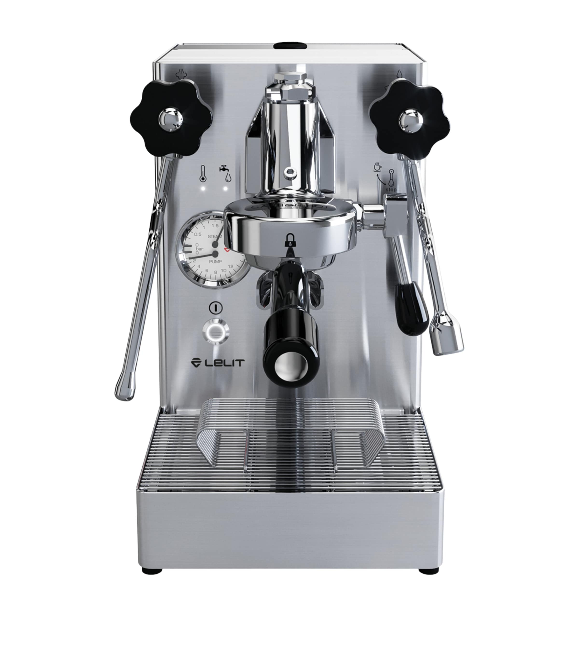 Lelit Stainless Steel Marax Coffee Machine In Metallic