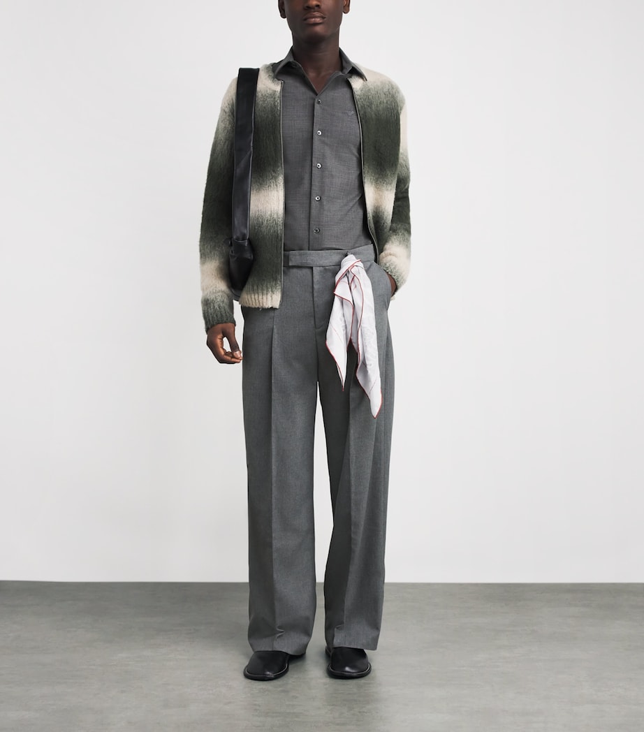 Stretch-Wool Logo Shirt O8003 Image 2