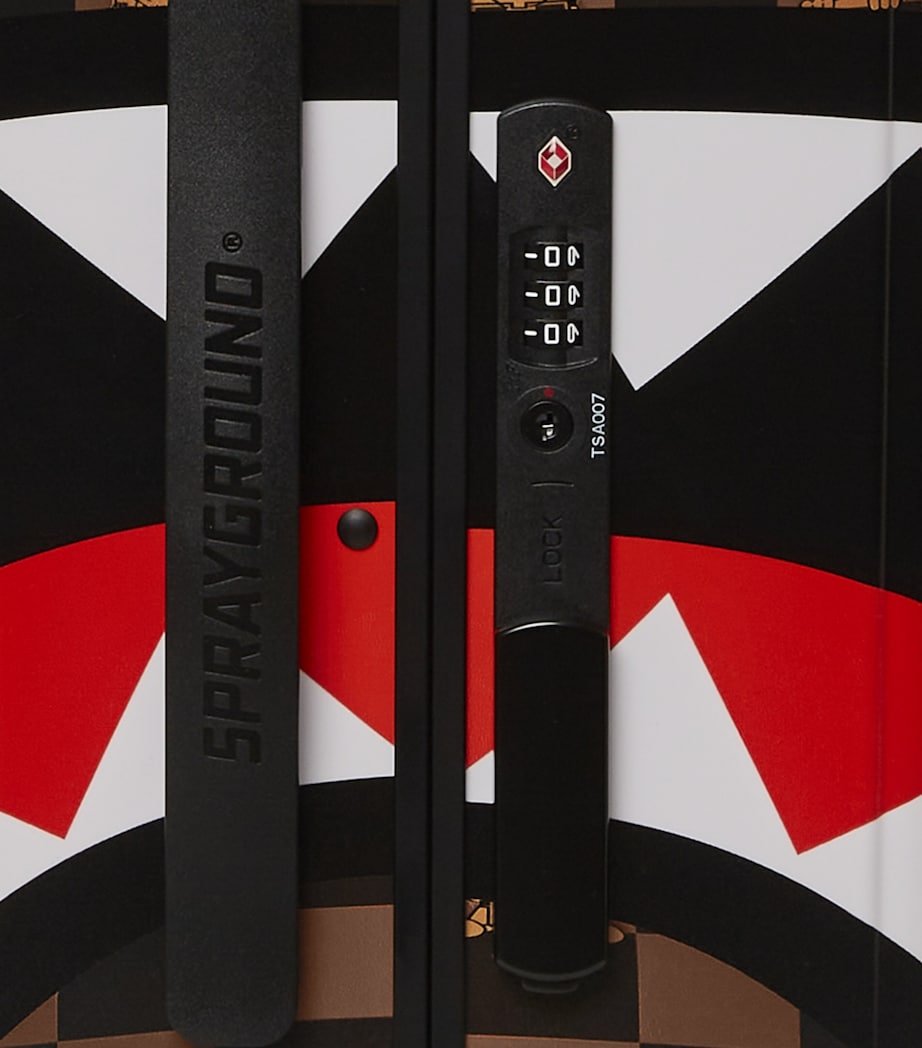 Peeking Character Check Cabin Suitcase (42L) BROWN Image 10