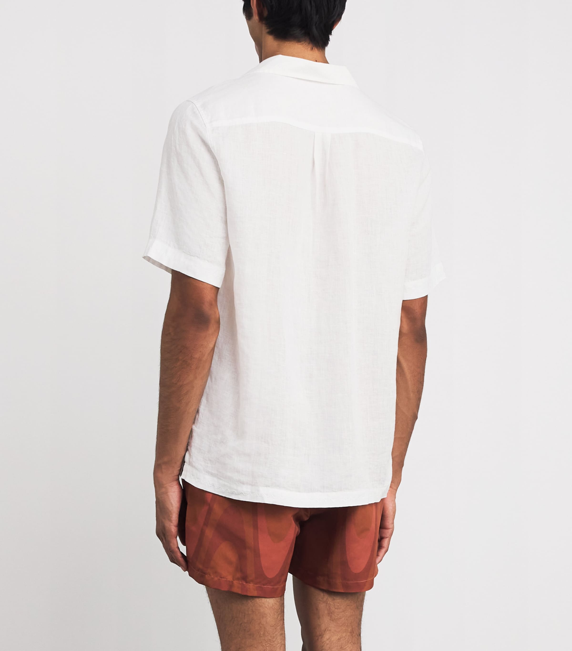 Linen Alves Shirt 01-WHITE Image 4