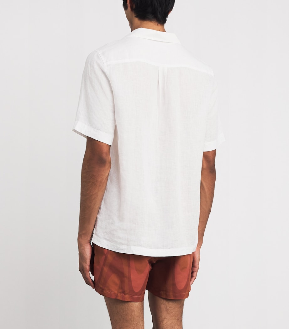 Linen Alves Shirt 01-WHITE Image 4