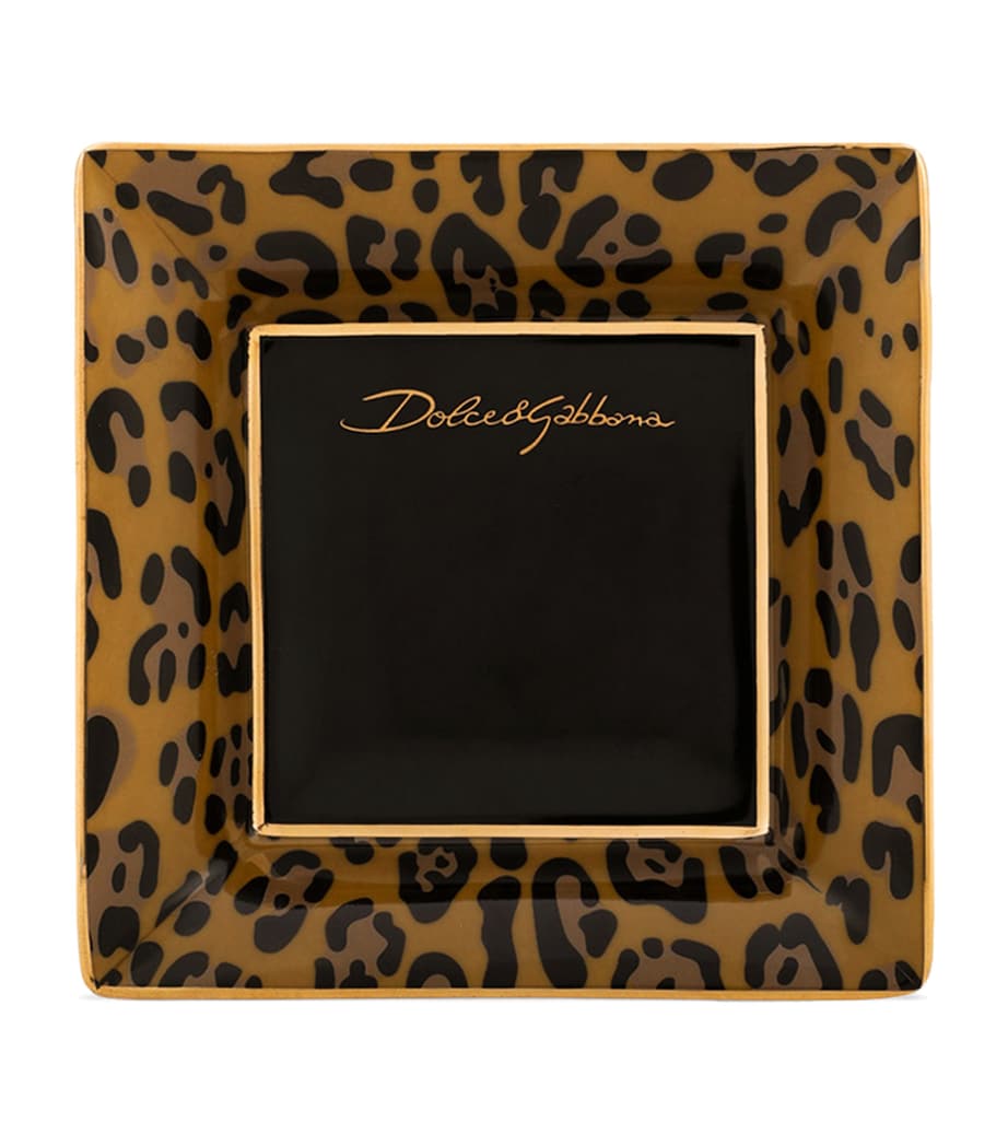 Set of 3 Porcelain Leopard Decorative Square Plates (10cm) UL001-LEOPARDO Image 4