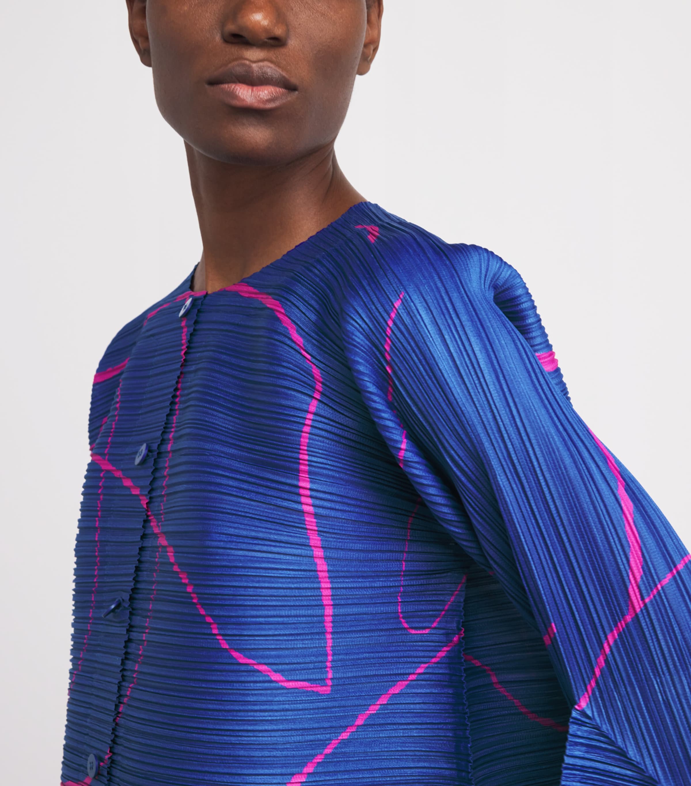 Printed Pause Jacket BLUE Image 6