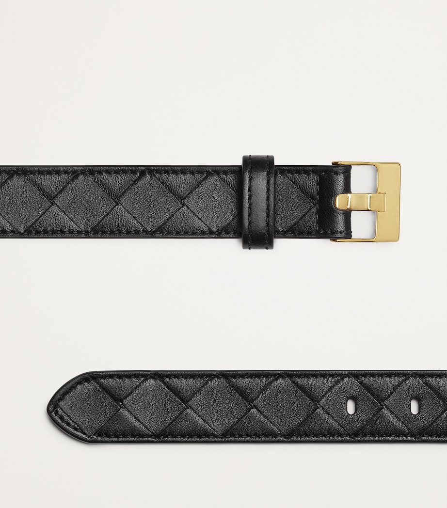 Leather Intreccio Watch Belt 1019 Image 4